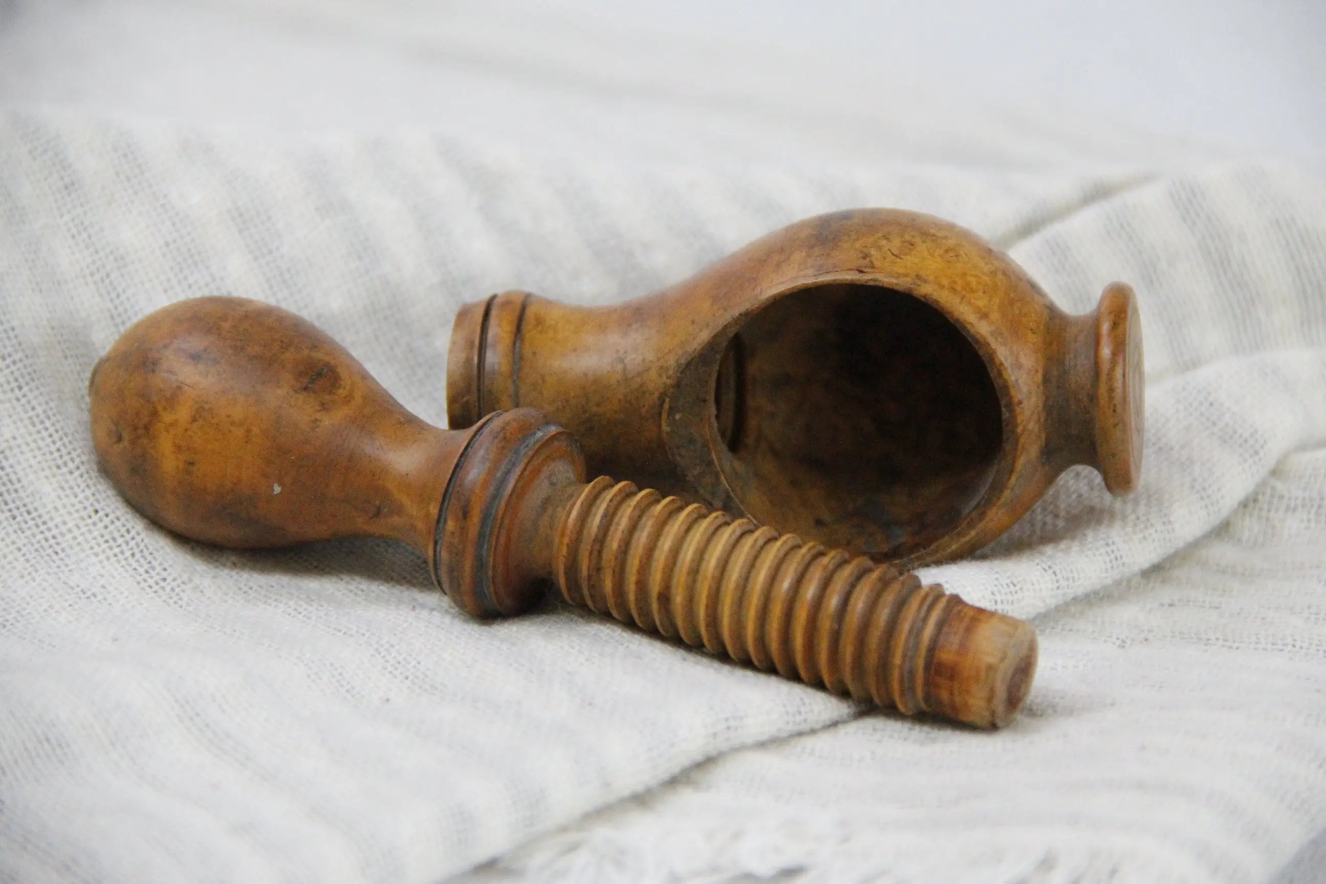 Antique Wooden Nutcracker-France 19th C. Carved Treen  Debra Hall Lifestyle