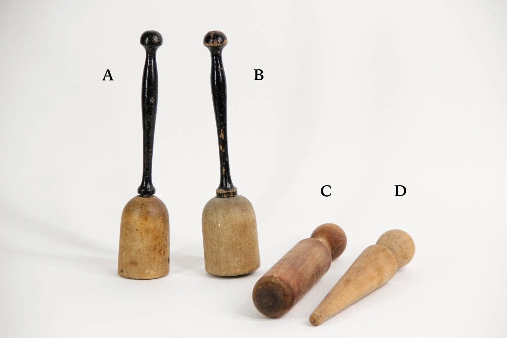 Antique Wooden Pestle | Rustic Food Masher  Debra Hall Lifestyle