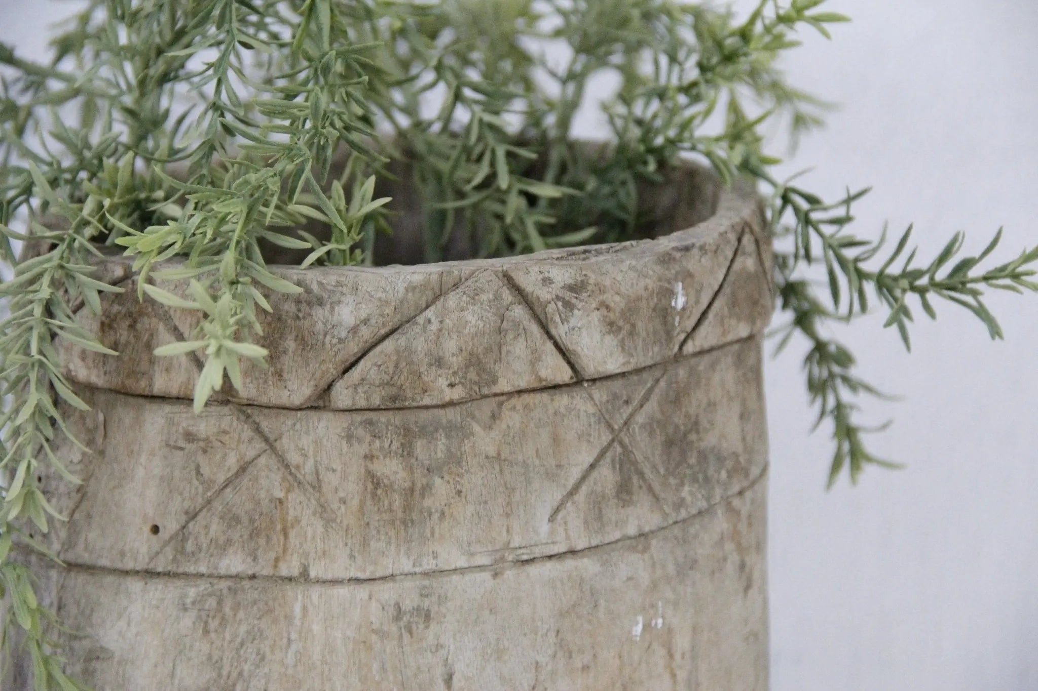 Antique Wooden Pot | Grain Vessel India  Debra Hall Lifestyle