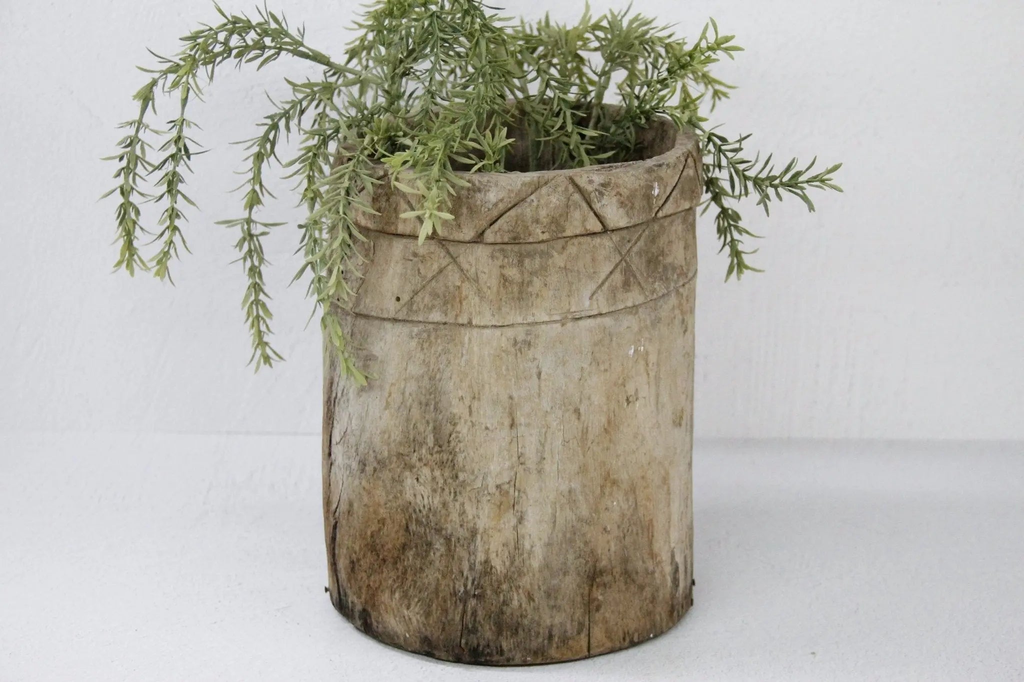 Antique Wooden Pot | Grain Vessel India  Debra Hall Lifestyle