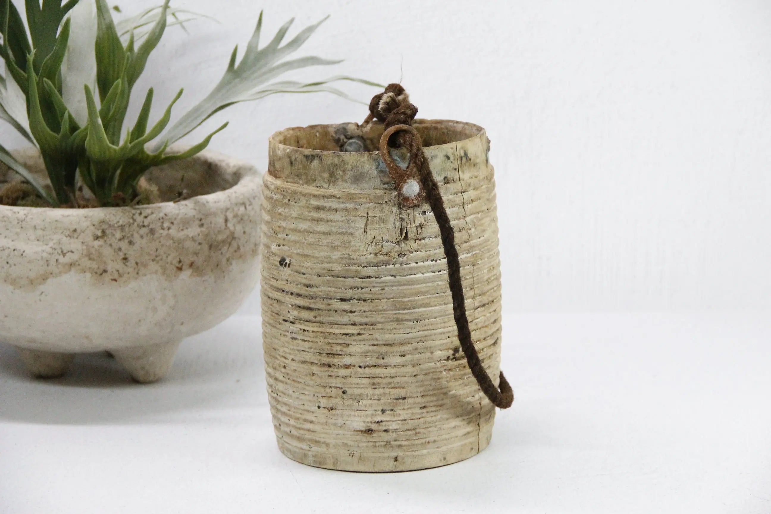 Antique Wooden Vase | Wabi-Sabi Vessel  Debra Hall Lifestyle