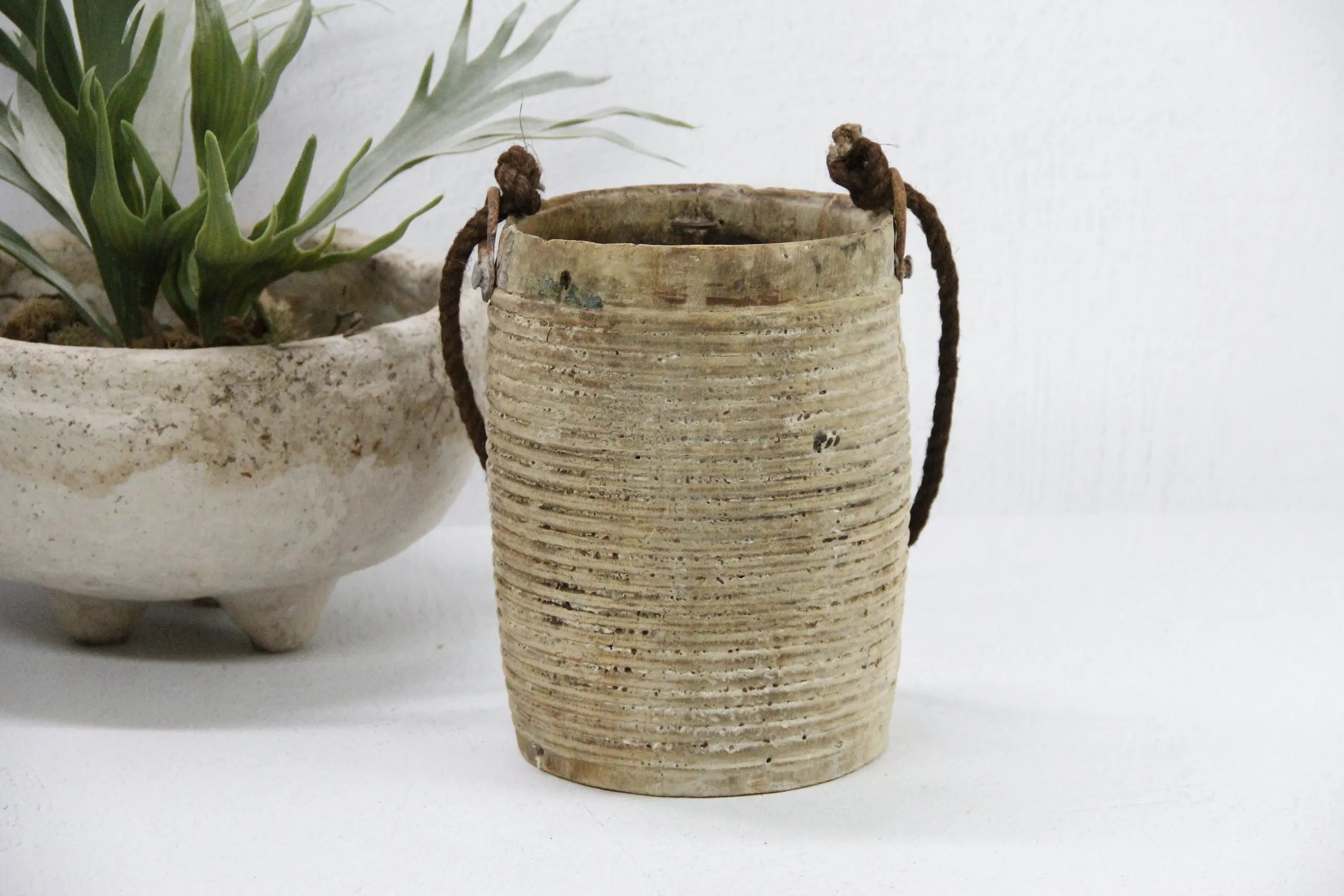 Antique Wooden Vase | Wabi-Sabi Vessel  Debra Hall Lifestyle