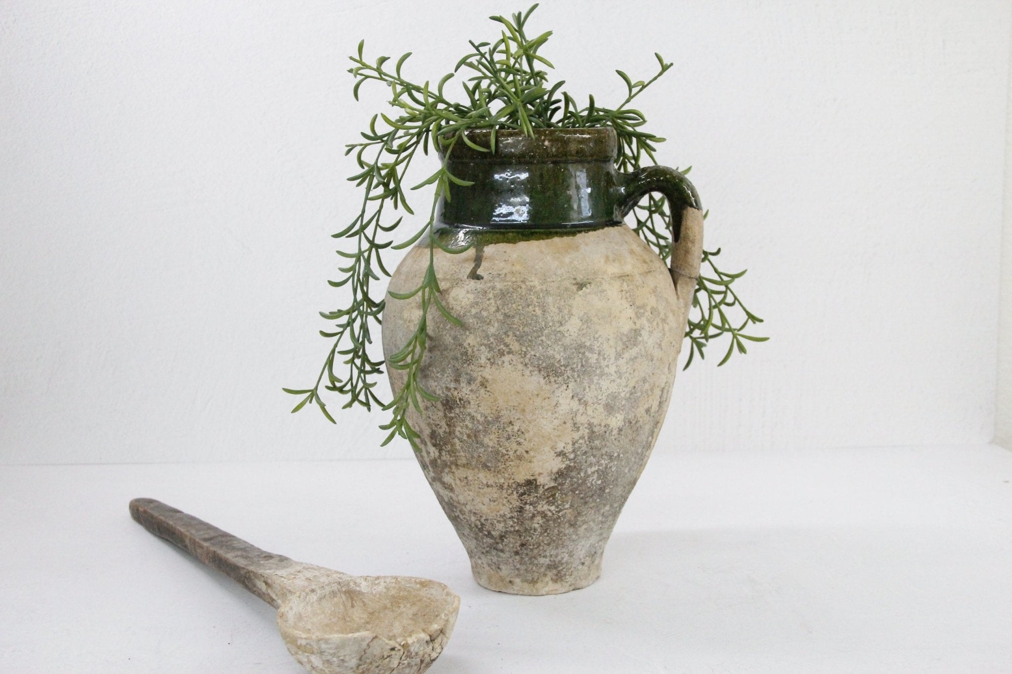 Antique Olive Jar | Wabi-Sabi Vessel - Debra Hall Lifestyle