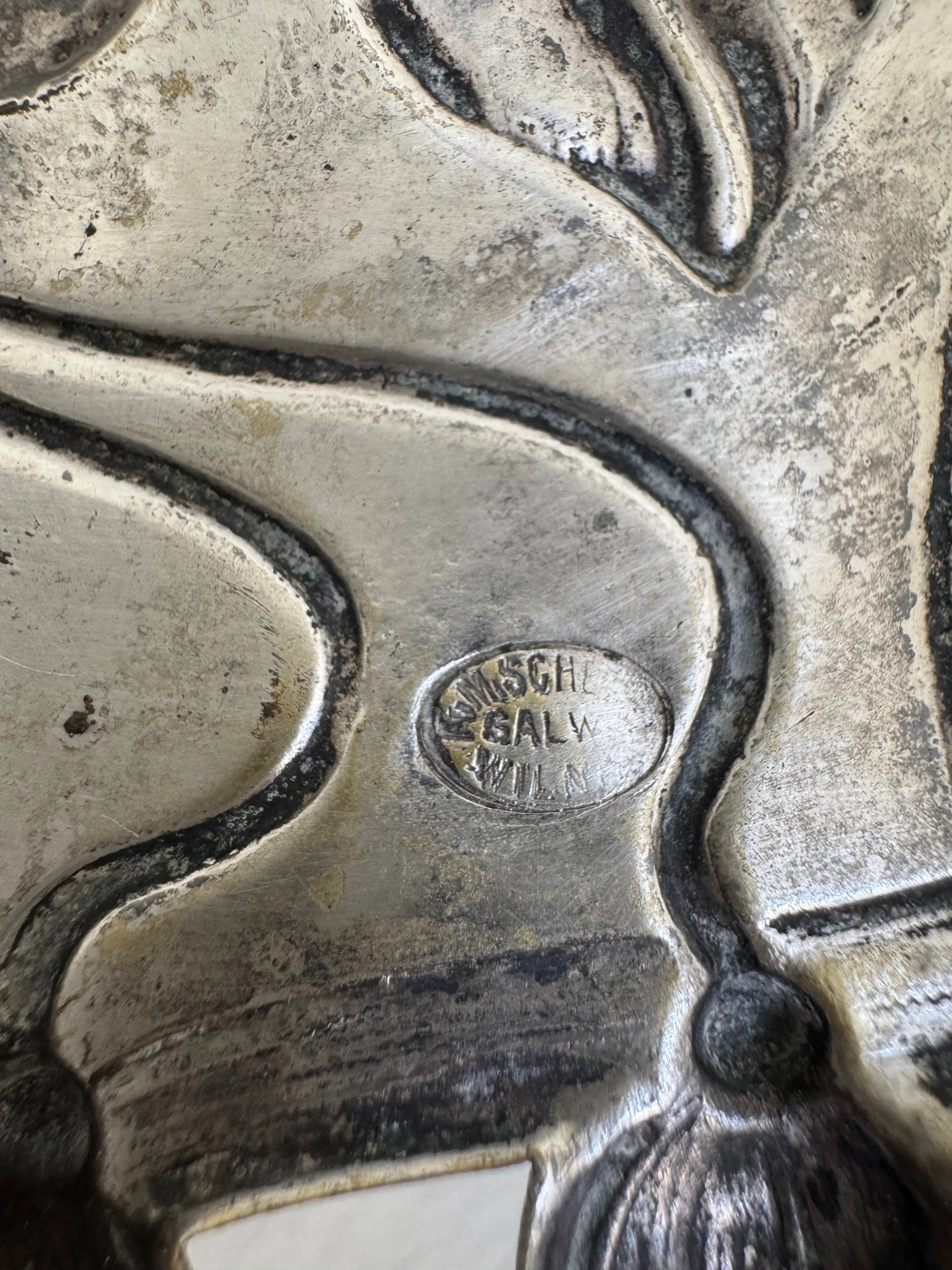 Art Nouveau Silver Fruit Bowl | Plated Figural Tray  Debra Hall Lifestyle