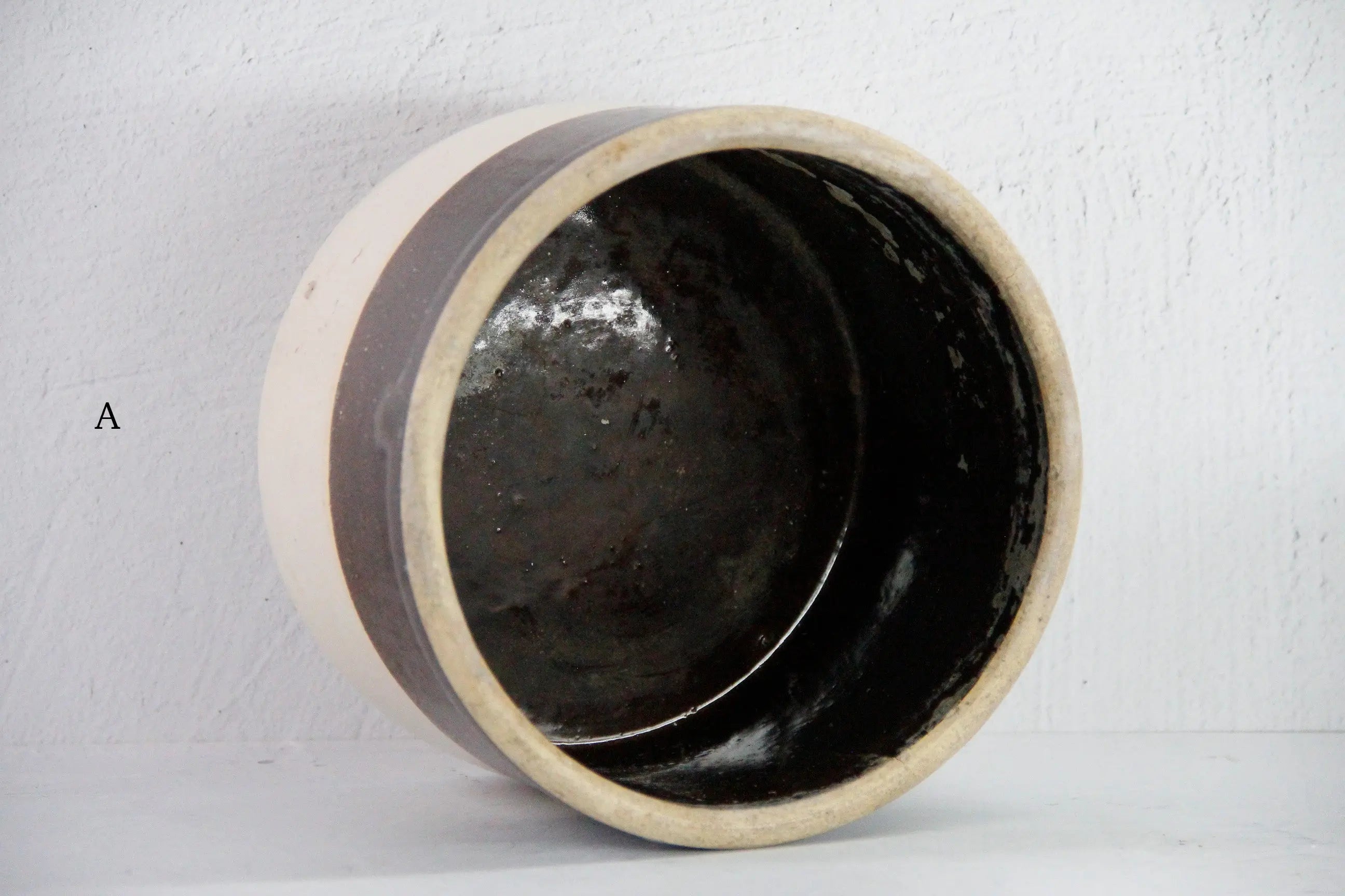 Assorted Antique Stoneware Crock | Two Tone Dipped  Debra Hall Lifestyle