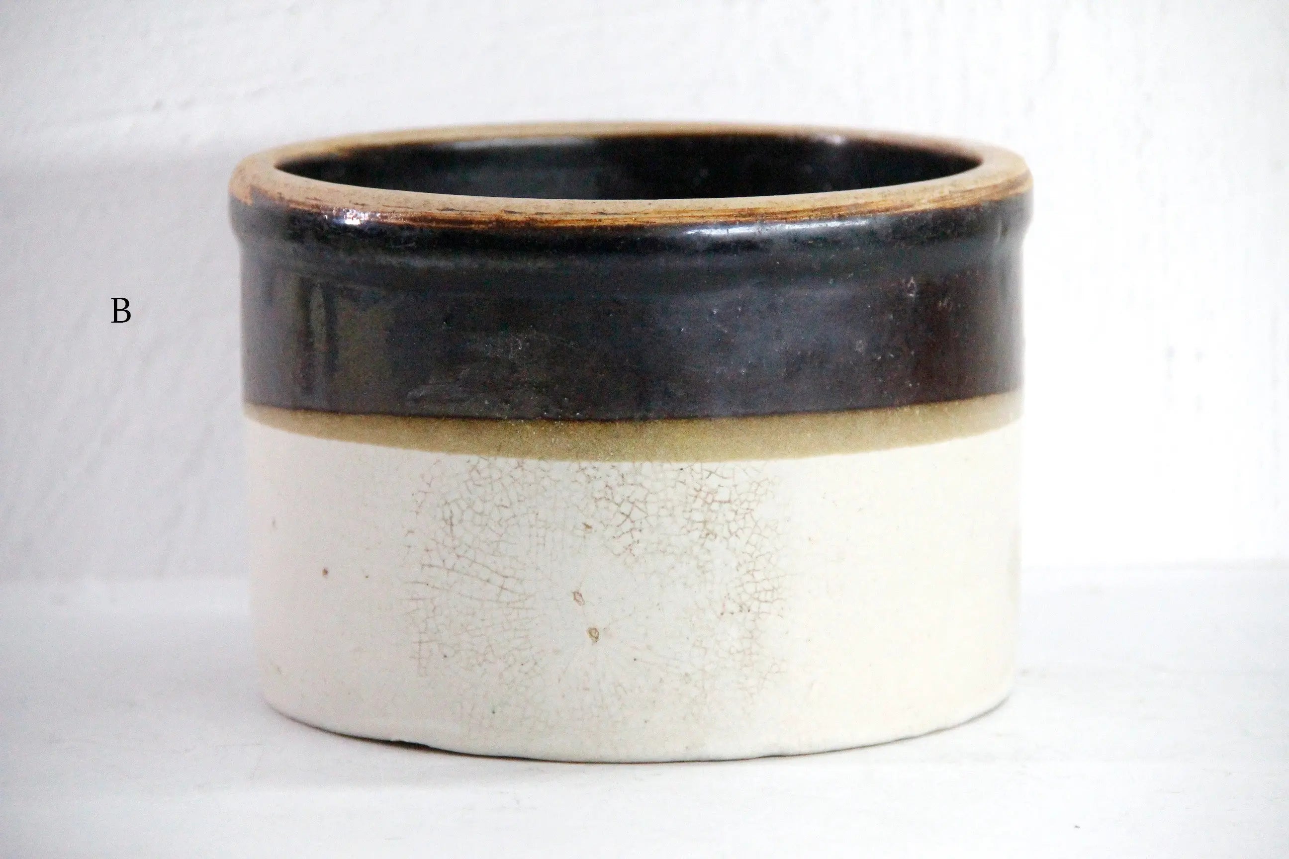 Assorted Antique Stoneware Crock | Two Tone Dipped  Debra Hall Lifestyle