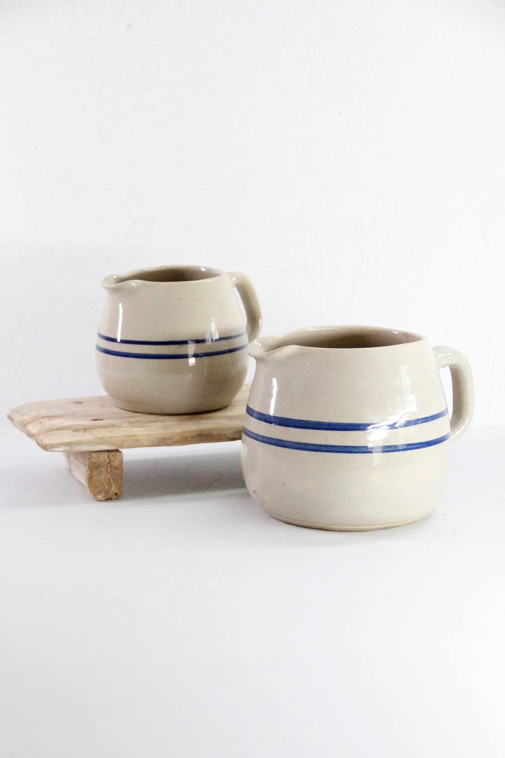 Assorted Antique Stoneware Pitcher Marshall | Blue Band  Debra Hall Lifestyle
