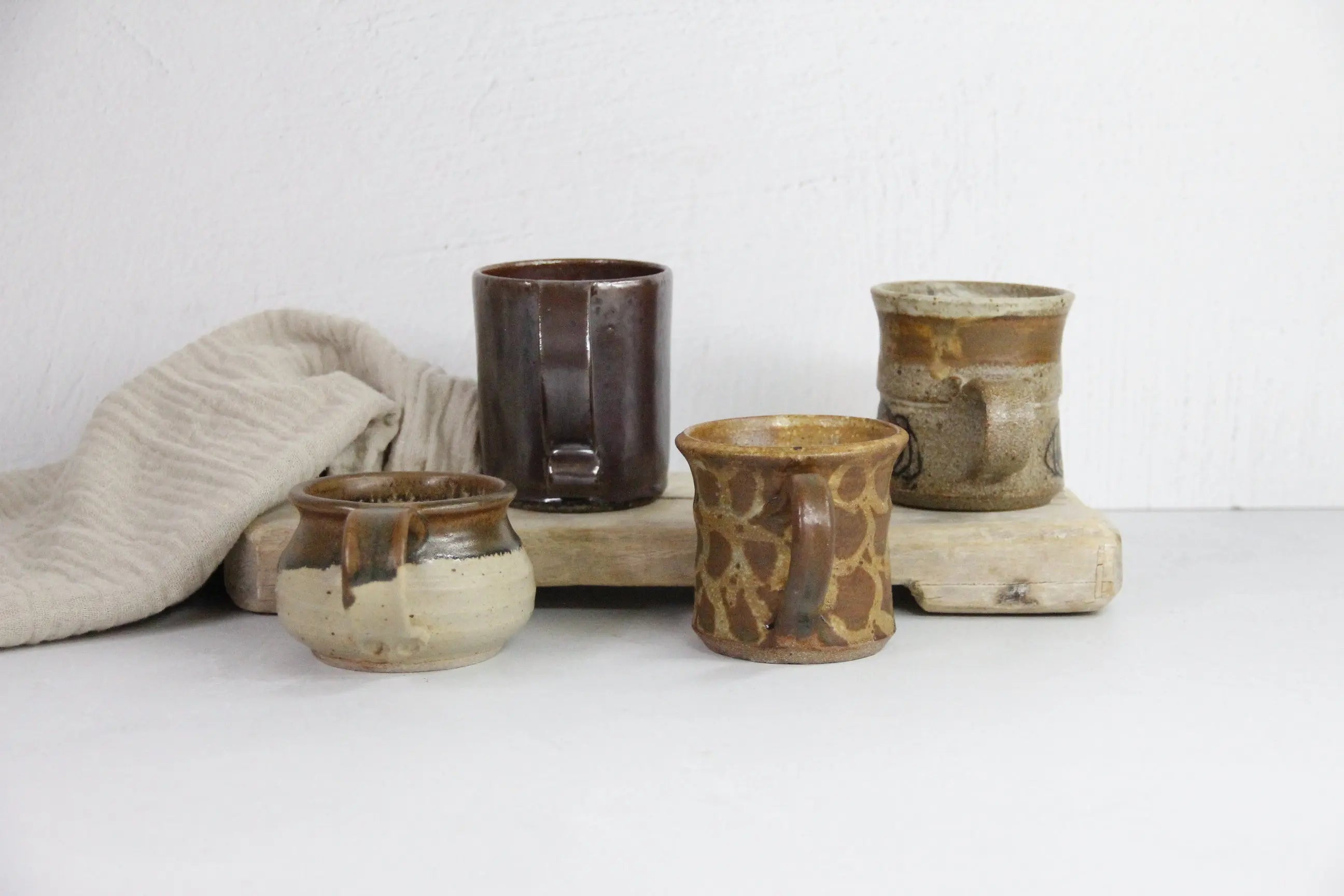 Assorted Handmade Pottery Mugs | Vintage Cup-Studio Art  Debra Hall Lifestyle