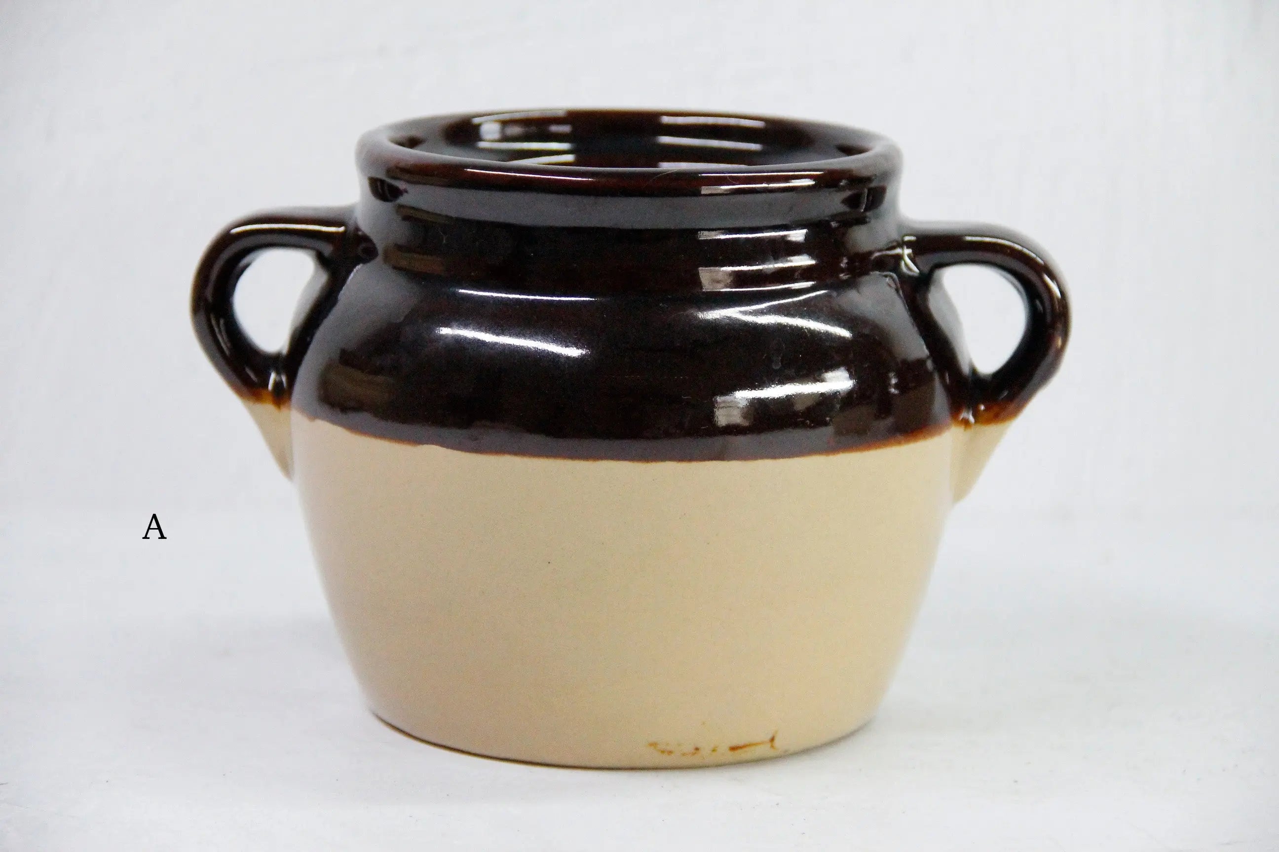 Assorted Vintage Brown Dipped Bean Pots | USA Stoneware Crocks  Debra Hall Lifestyle