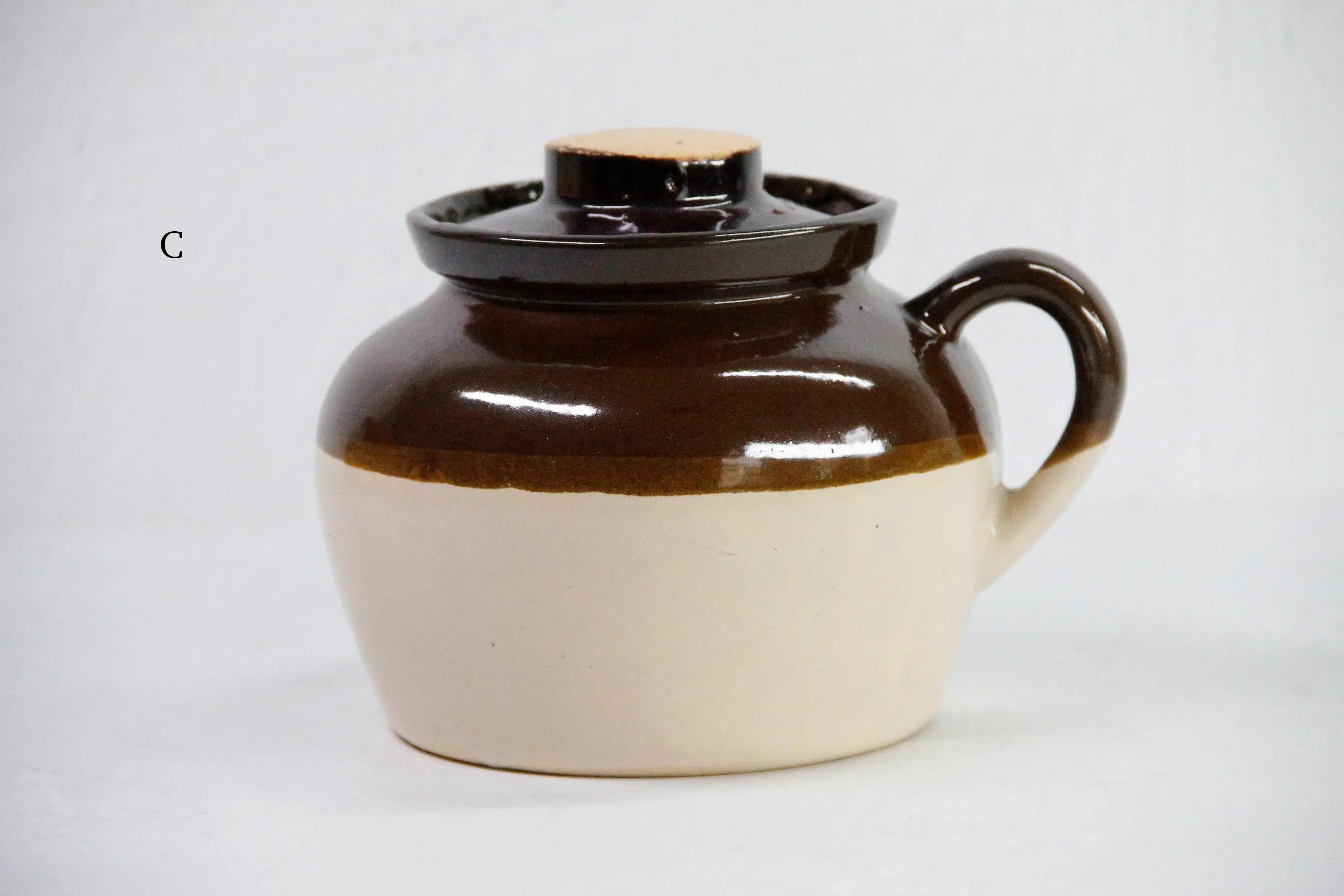 Assorted Vintage Brown Dipped Bean Pots | USA Stoneware Crocks  Debra Hall Lifestyle