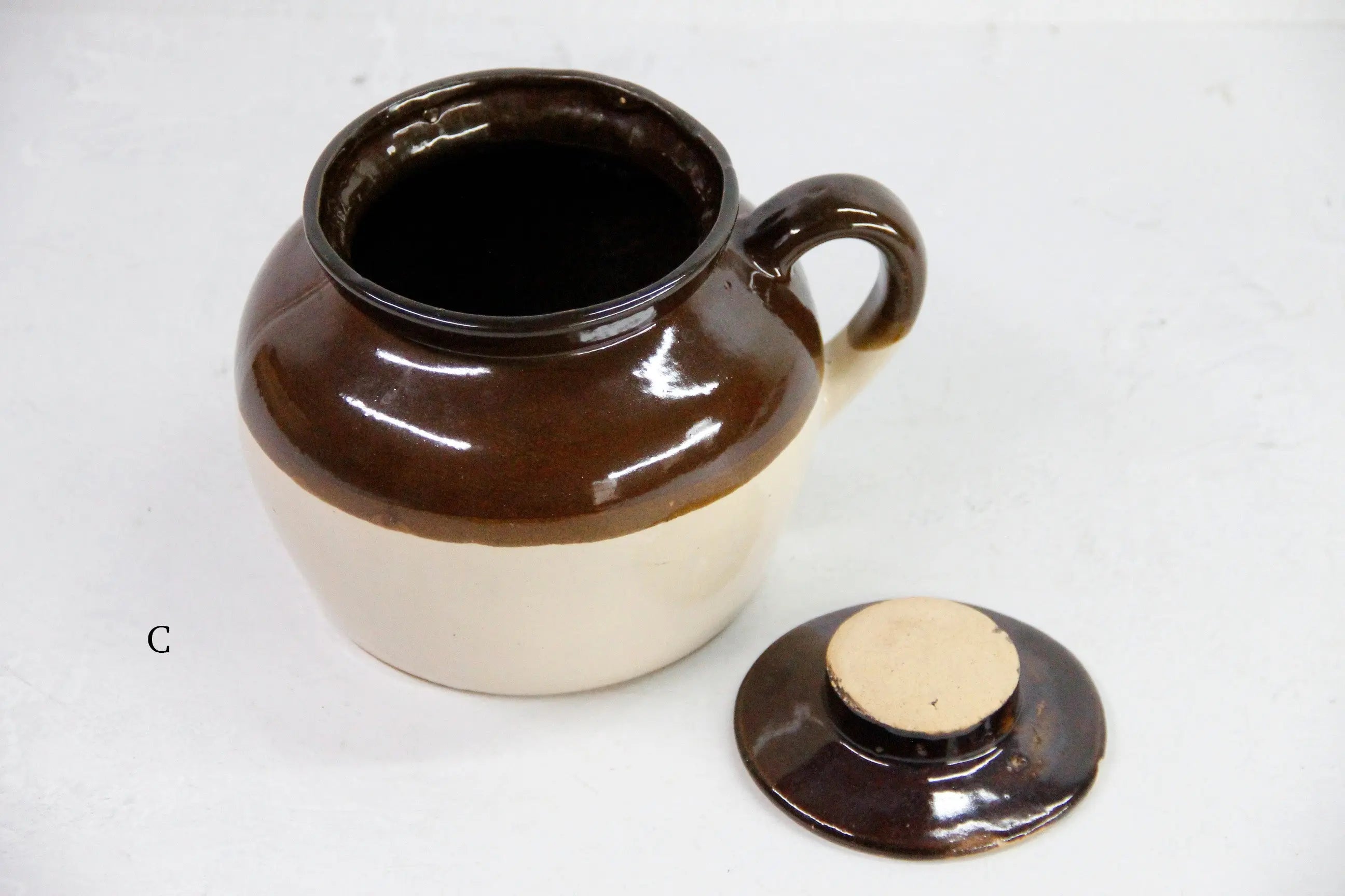 Assorted Vintage Brown Dipped Bean Pots | USA Stoneware Crocks  Debra Hall Lifestyle