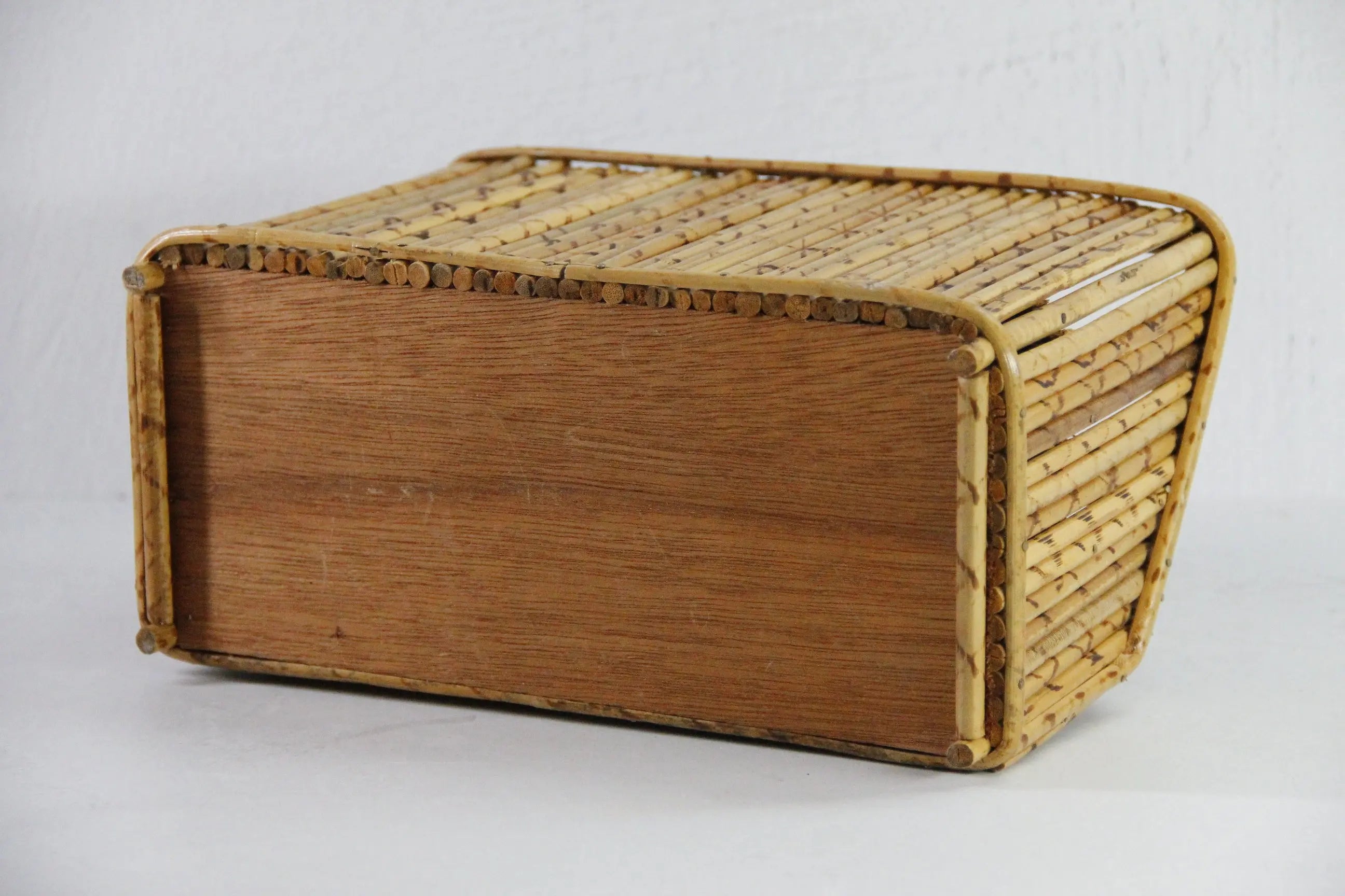 Bamboo Letter Holder | Vintage Desk Caddy Organizer  Debra Hall Lifestyle