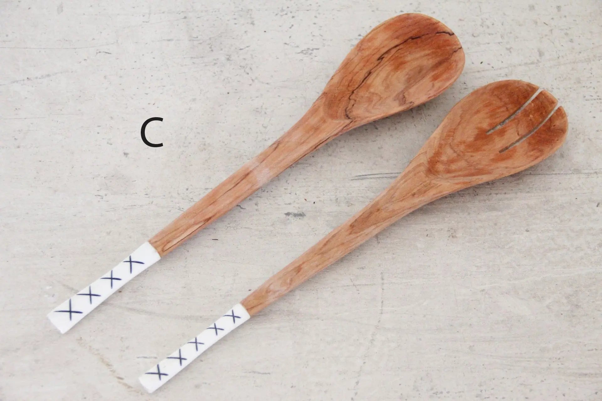 Bone Handle Salad Servers | Pair  Debra Hall Lifestyle