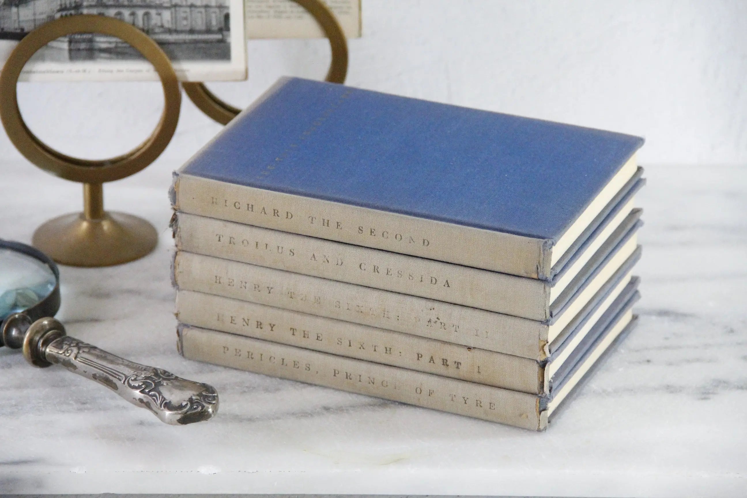 Antique Shakespear Book Set Yale University 5 Volumes