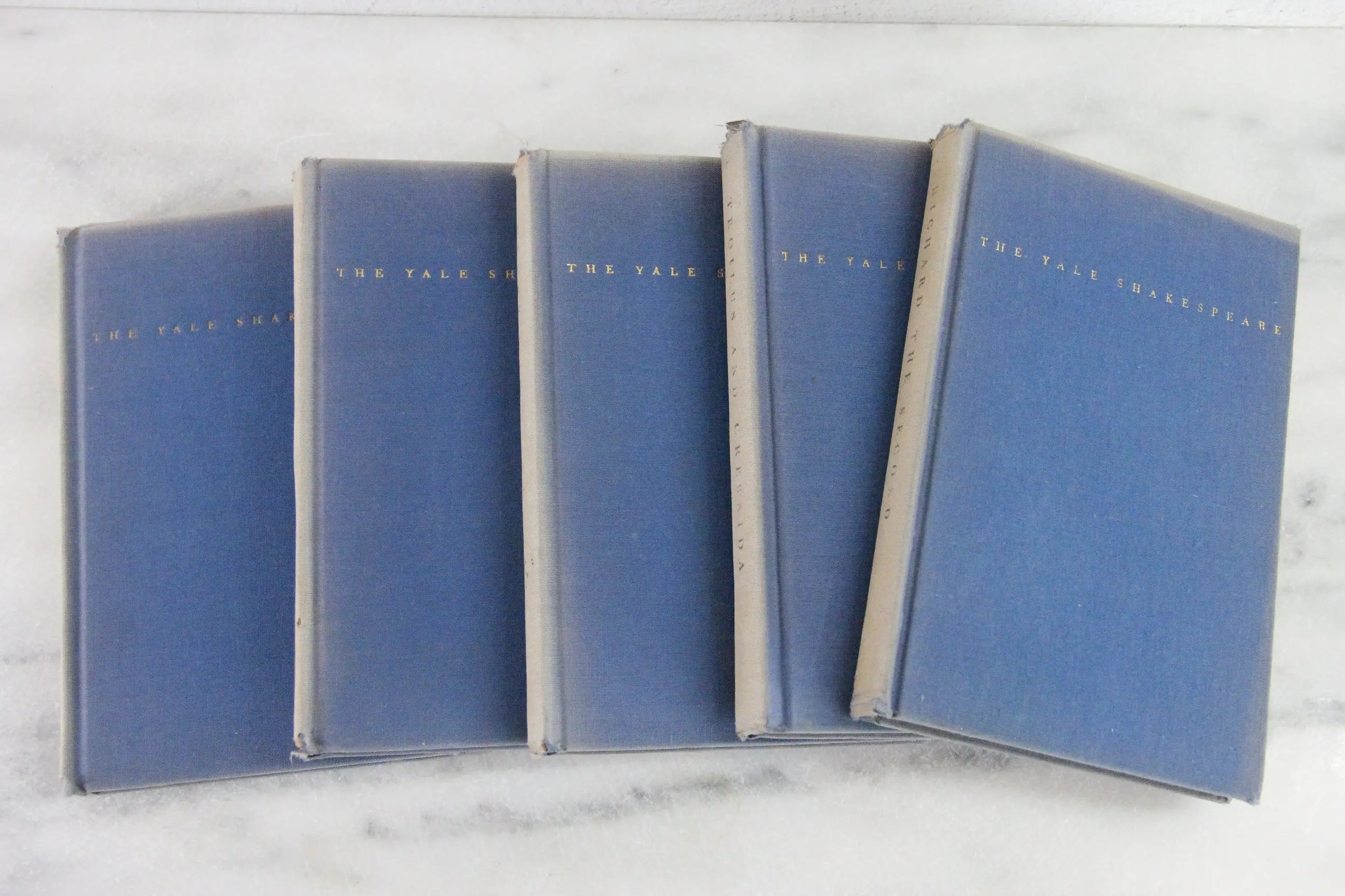 Antique Shakespear Book Set Yale University 5 Volumes