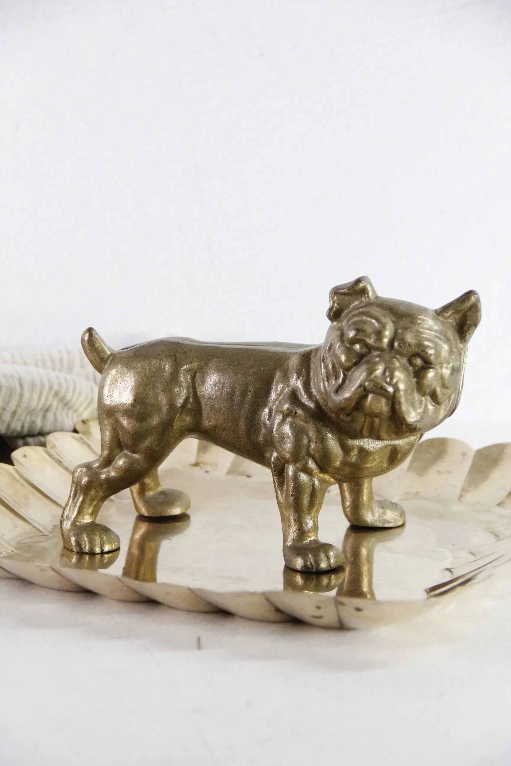 Brass Bulldog Bank | Vintage Figurine Doorstop  Debra Hall Lifestyle