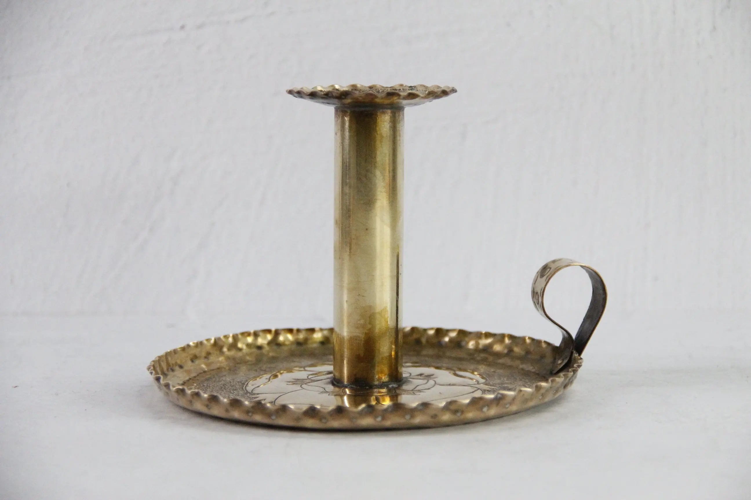 Brass Candle Engraved  Debra Hall Lifestyle