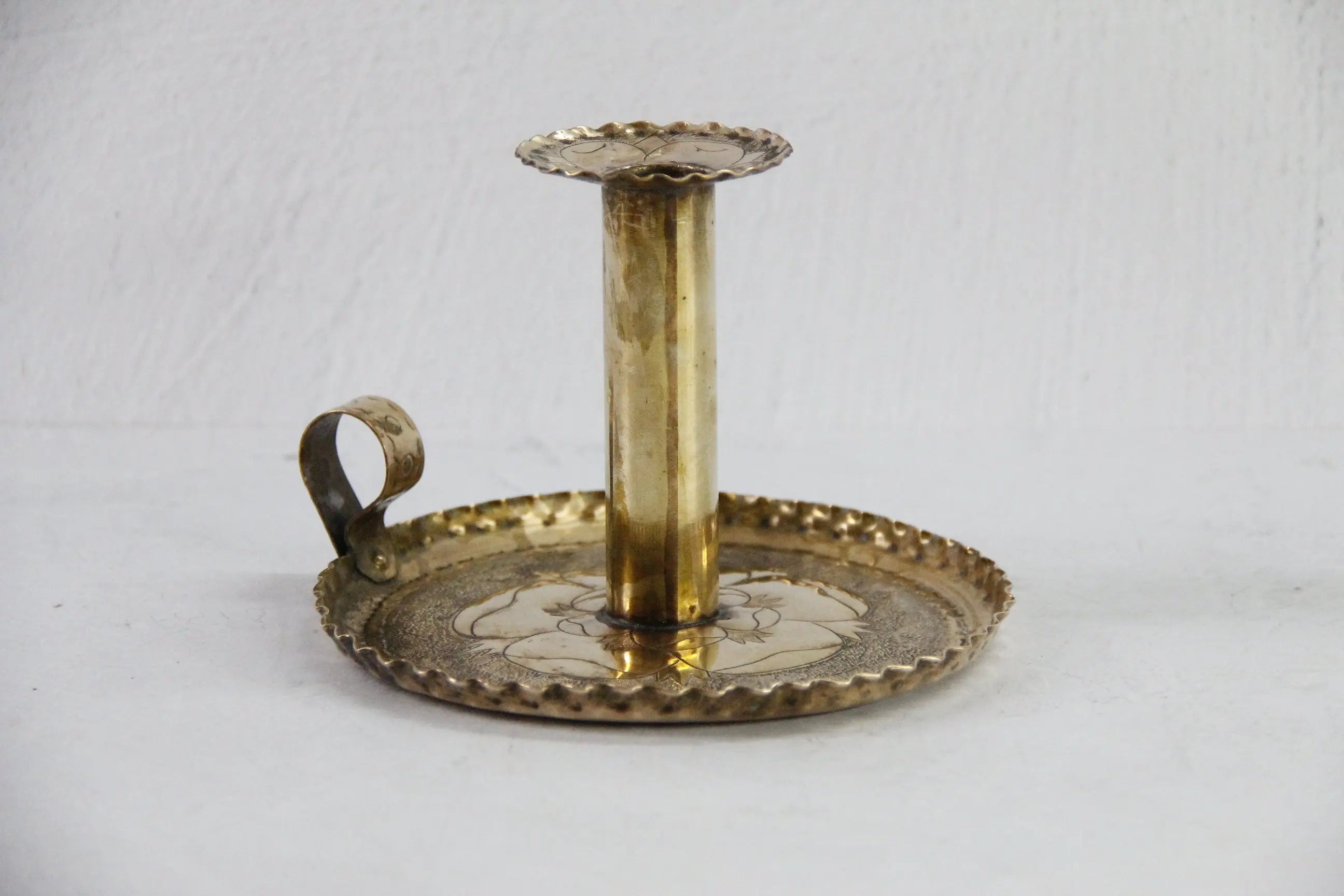 Brass Candle Engraved  Debra Hall Lifestyle