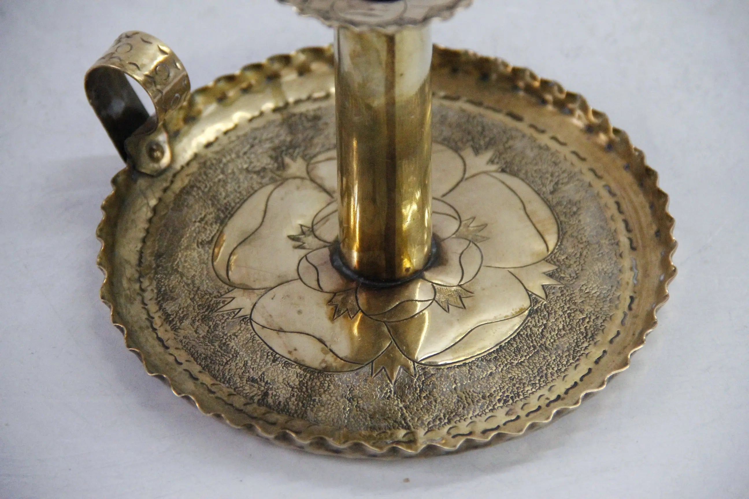 Brass Candle Engraved  Debra Hall Lifestyle