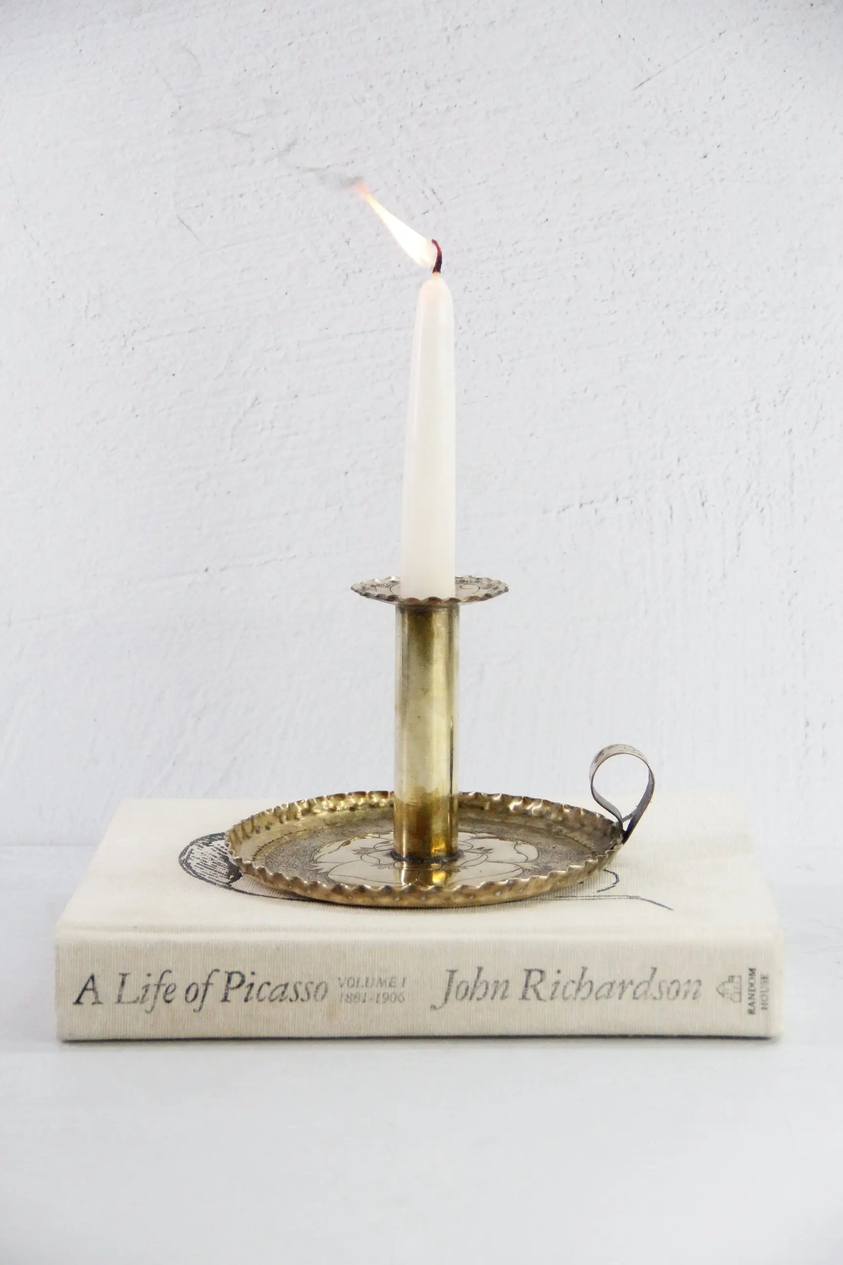 Brass Candle Engraved  Debra Hall Lifestyle