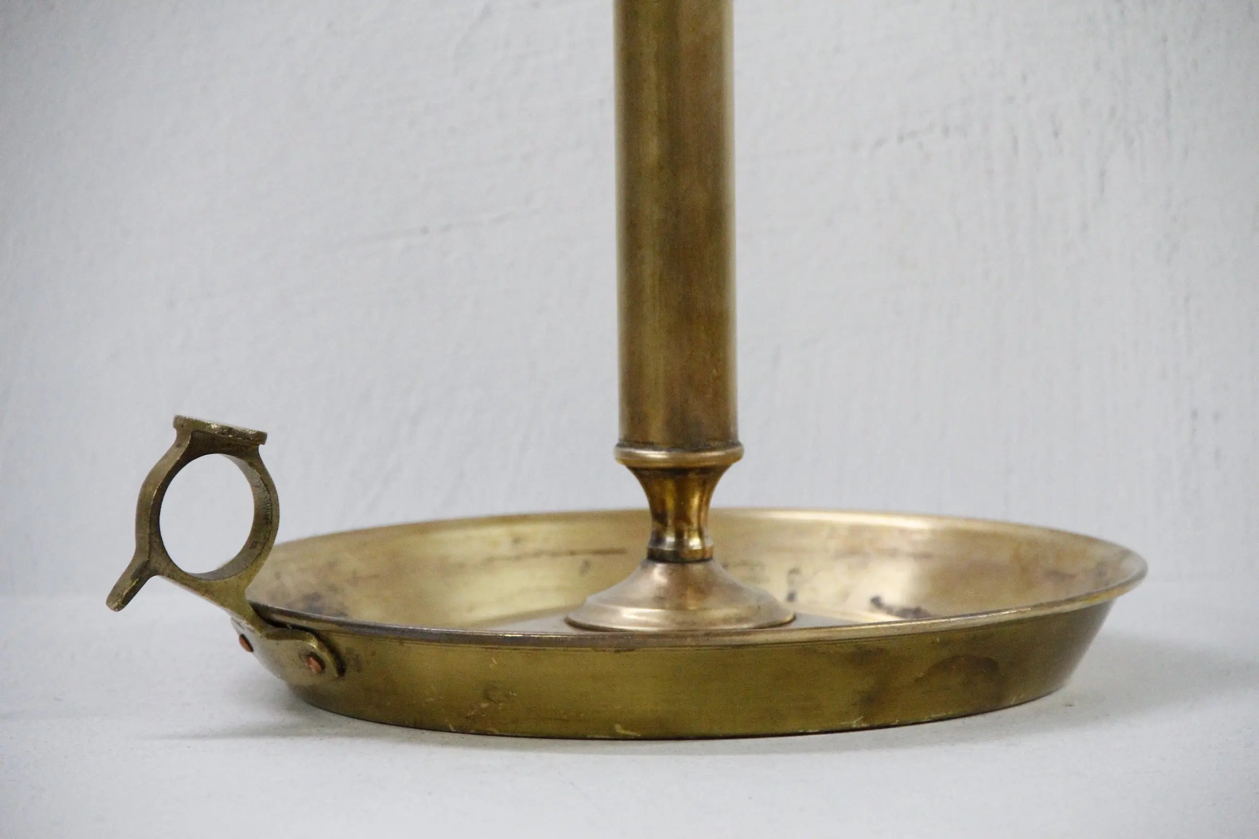 Brass Candle Holder Vintage-Oversize Chamber Candlestick  Debra Hall Lifestyle