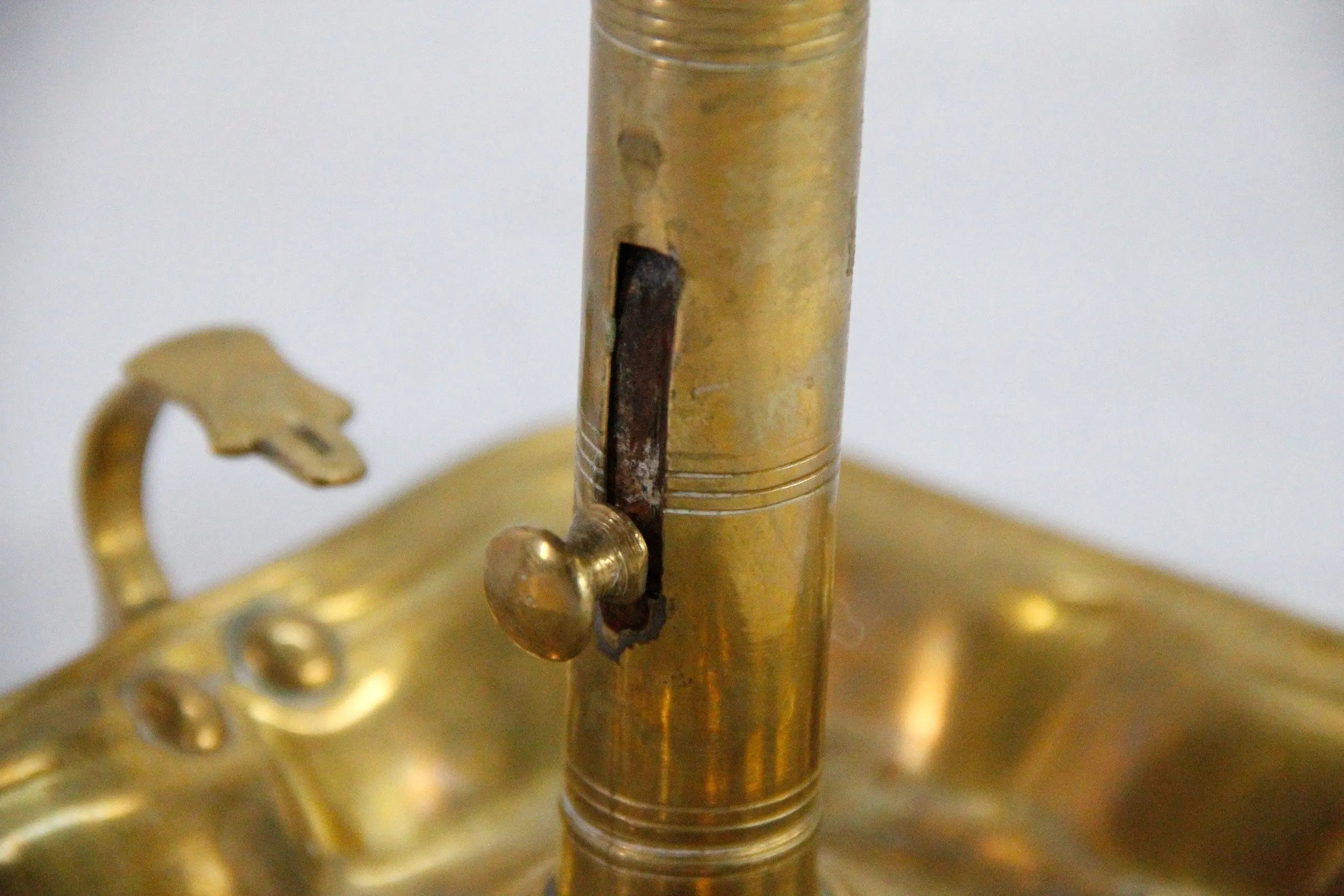 Brass Candle Push Tray  Debra Hall Lifestyle