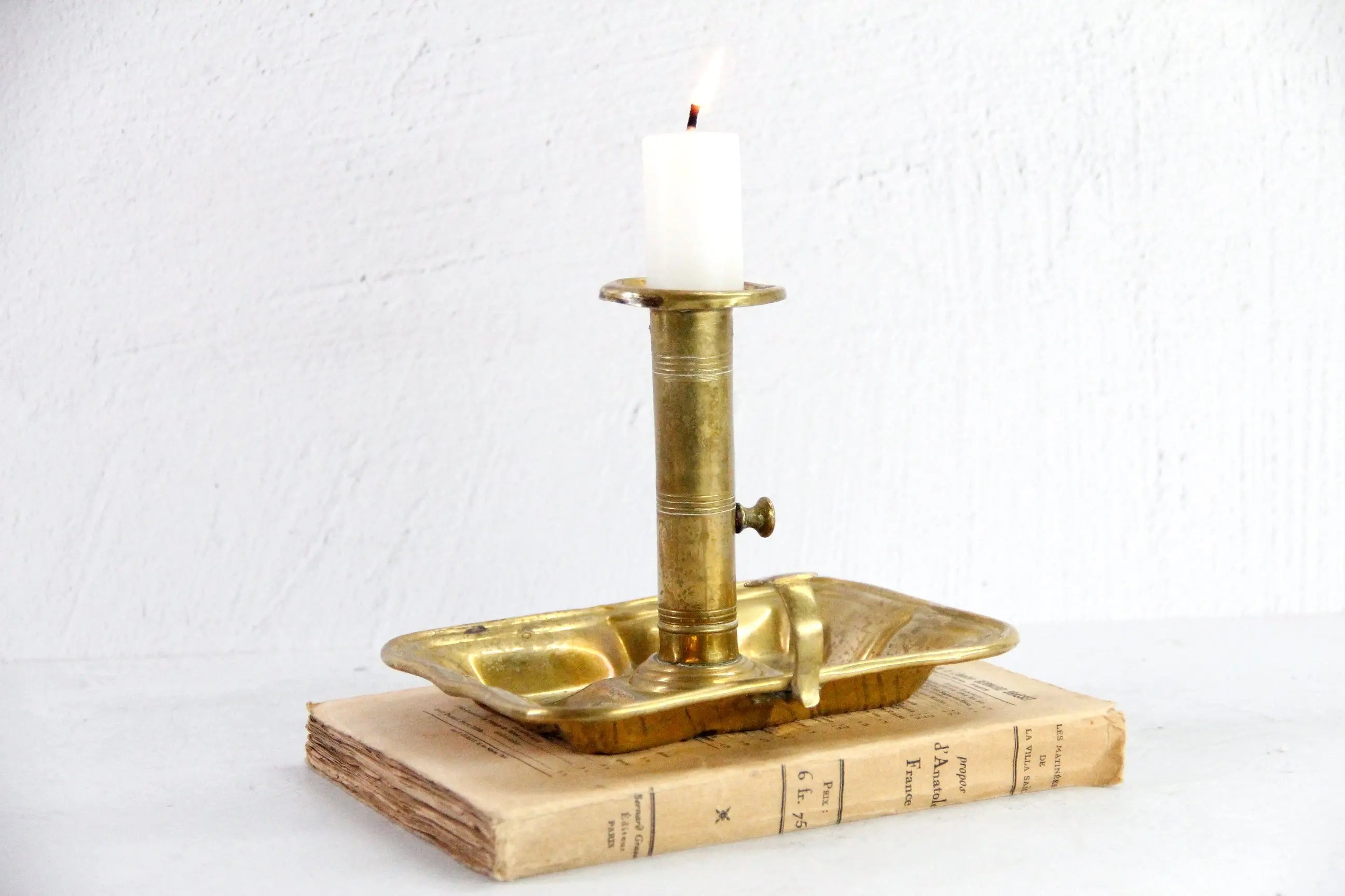 Brass Candle Push Tray  Debra Hall Lifestyle