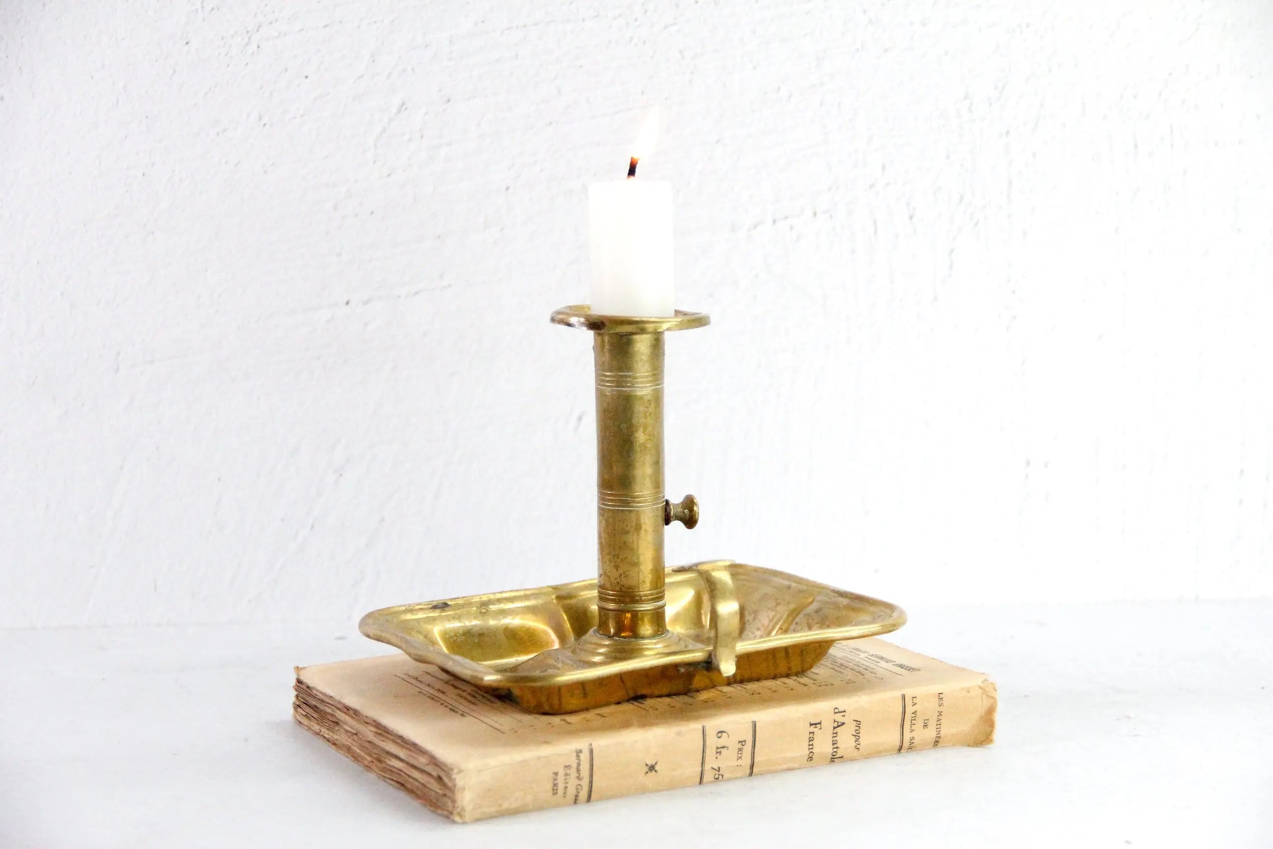 Brass Candle Push Tray  Debra Hall Lifestyle