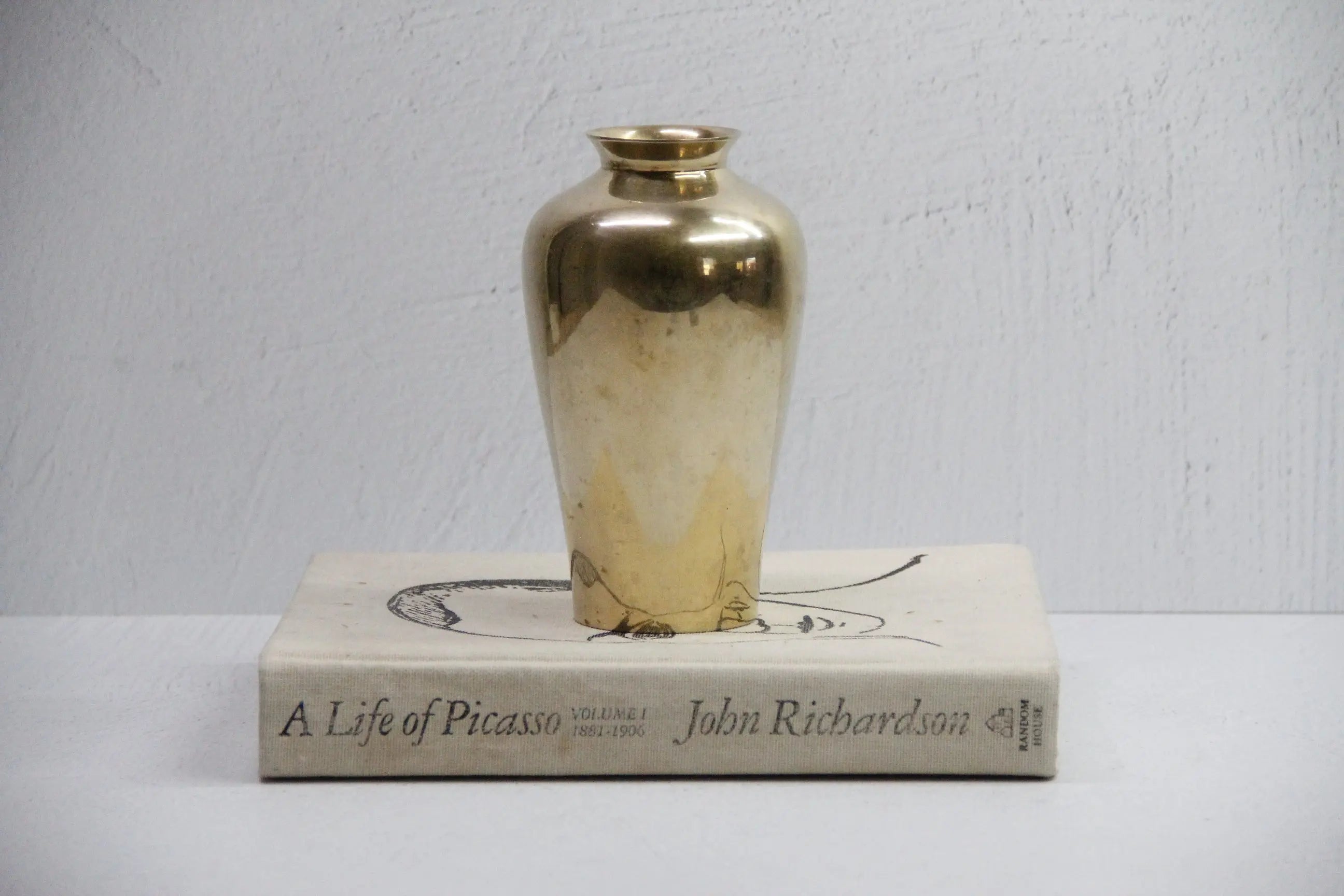 Brass Vase Vintage | Heavy Duty Solid Brass Bud Vessel  Debra Hall Lifestyle