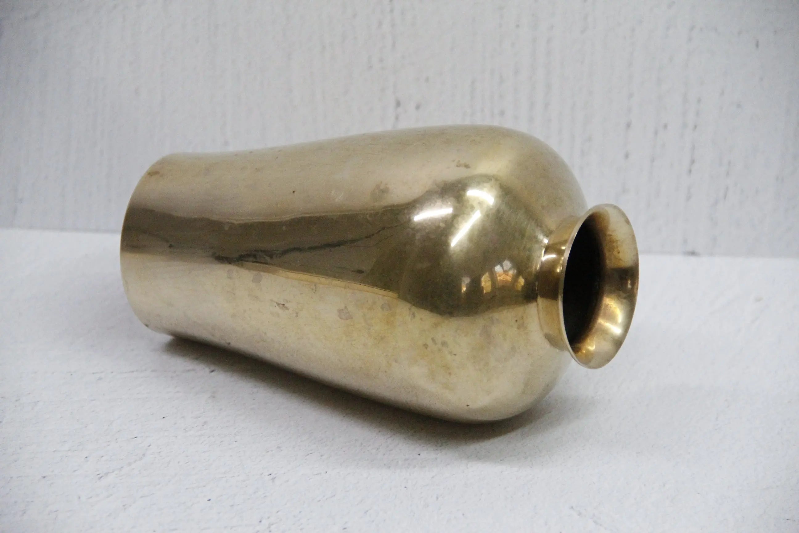 Brass Vase Vintage | Heavy Duty Solid Brass Bud Vessel  Debra Hall Lifestyle