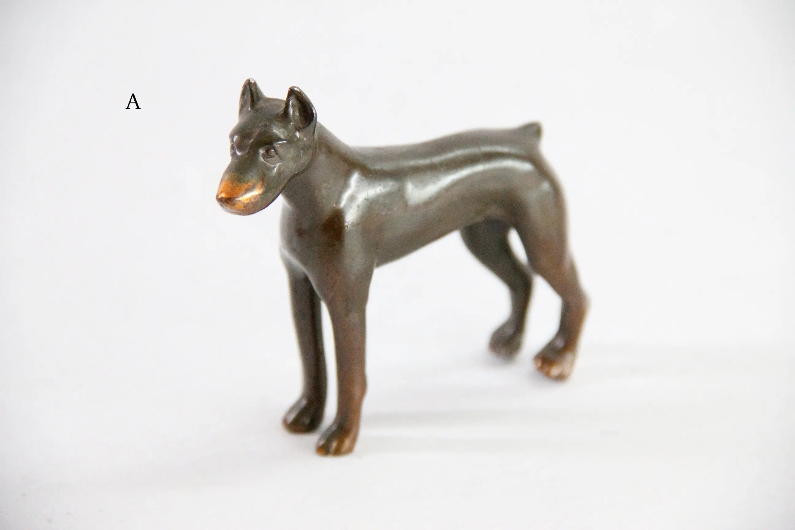 Bronze Dog Statue | Art Deco Doberman Pinscher Small  Debra Hall Lifestyle
