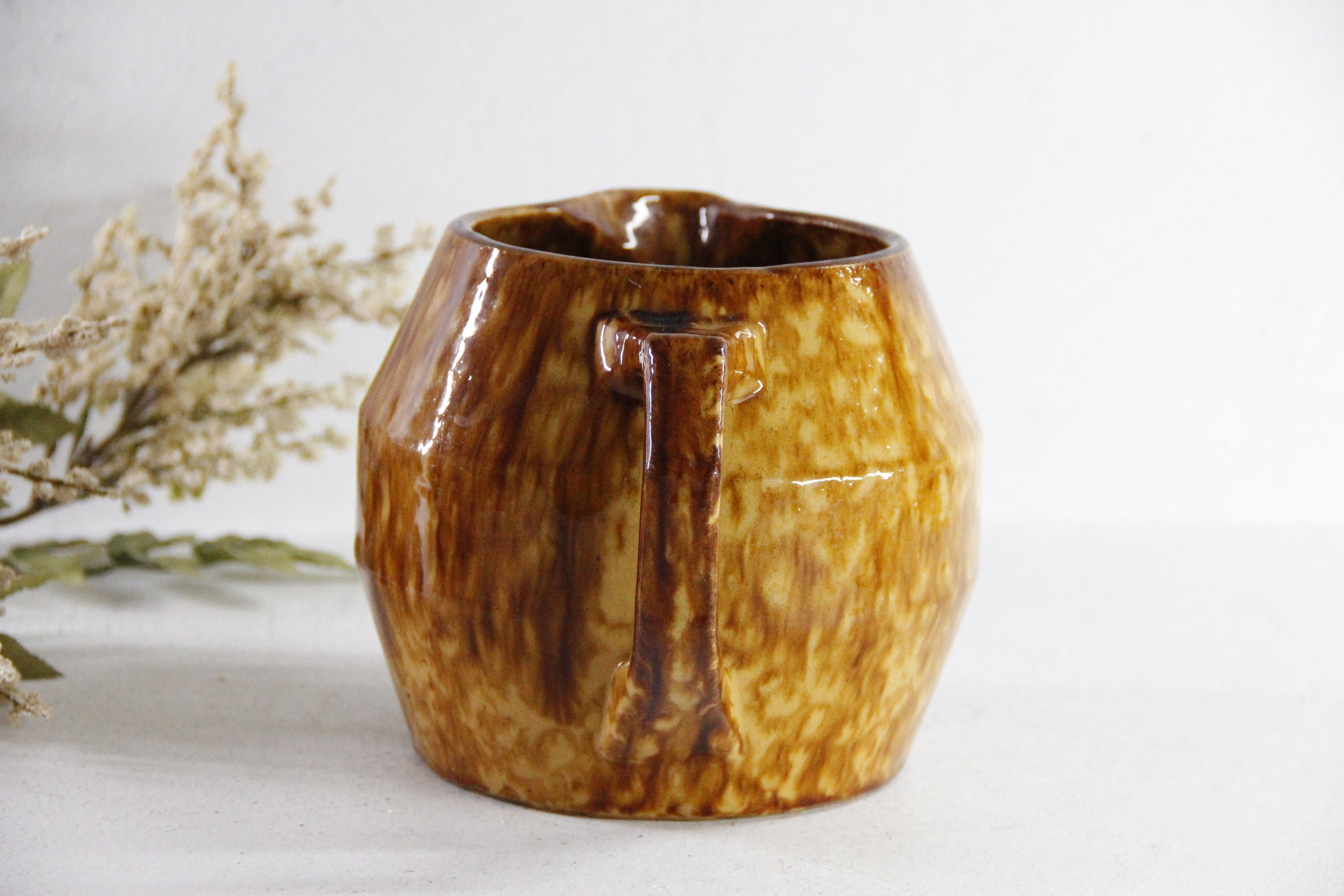 Brush McCoy Pottery Batter Pitcher | Antique Yellowware  Debra Hall Lifestyle