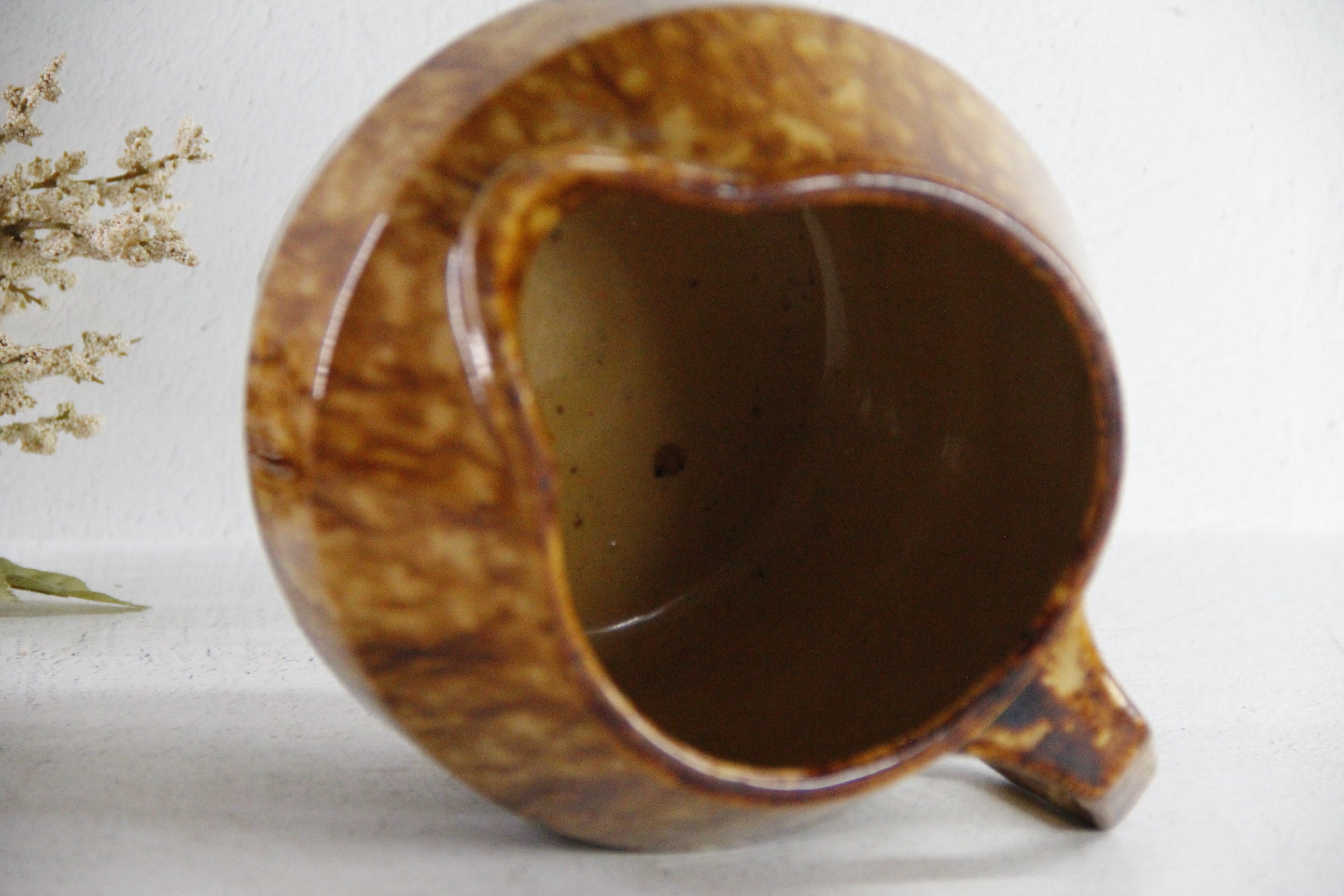 Brush McCoy Pottery Batter Pitcher | Antique Yellowware  Debra Hall Lifestyle