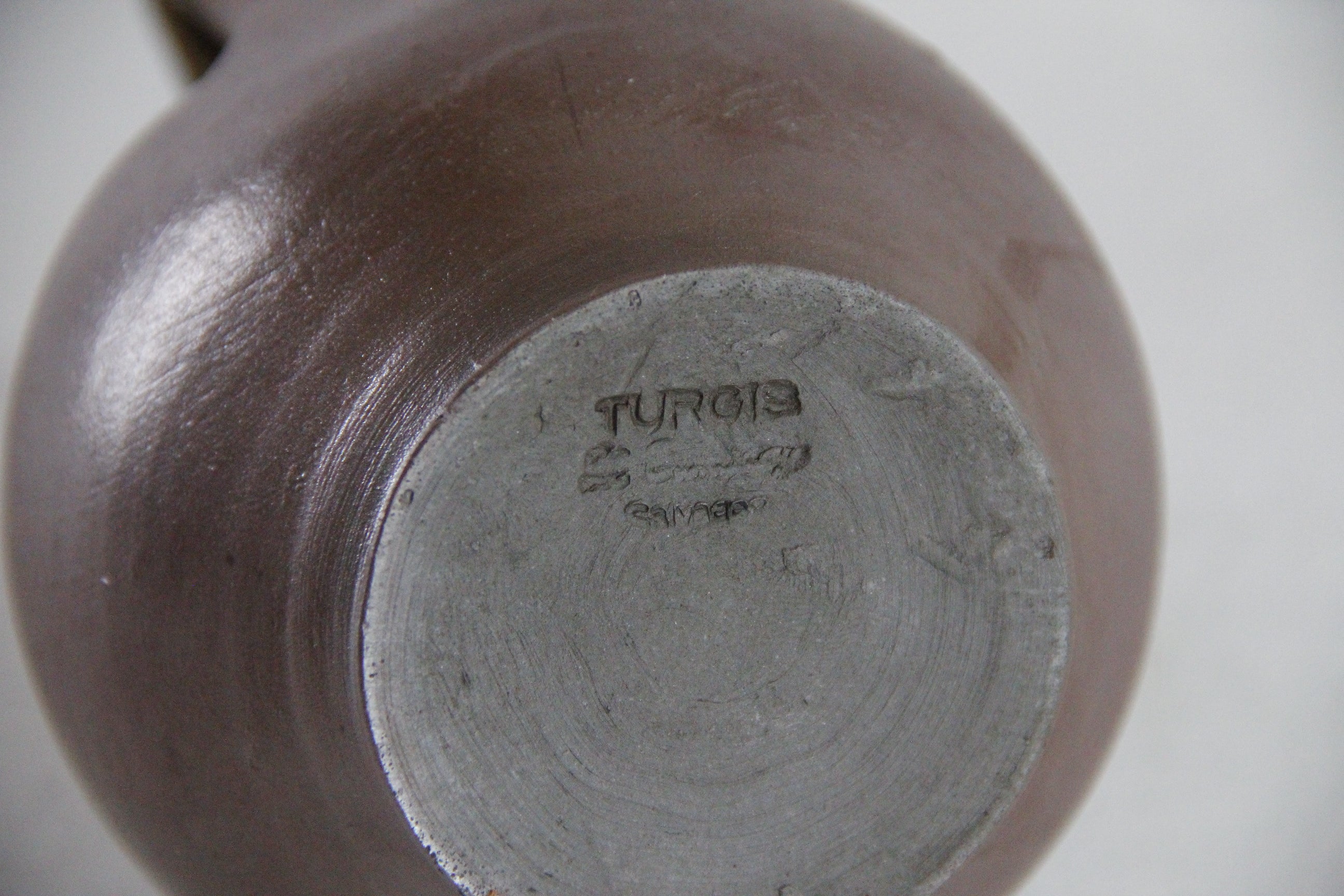 Calvados Bottle Vintage French Stoneware Vessel | Stamped  Debra Hall Lifestyle