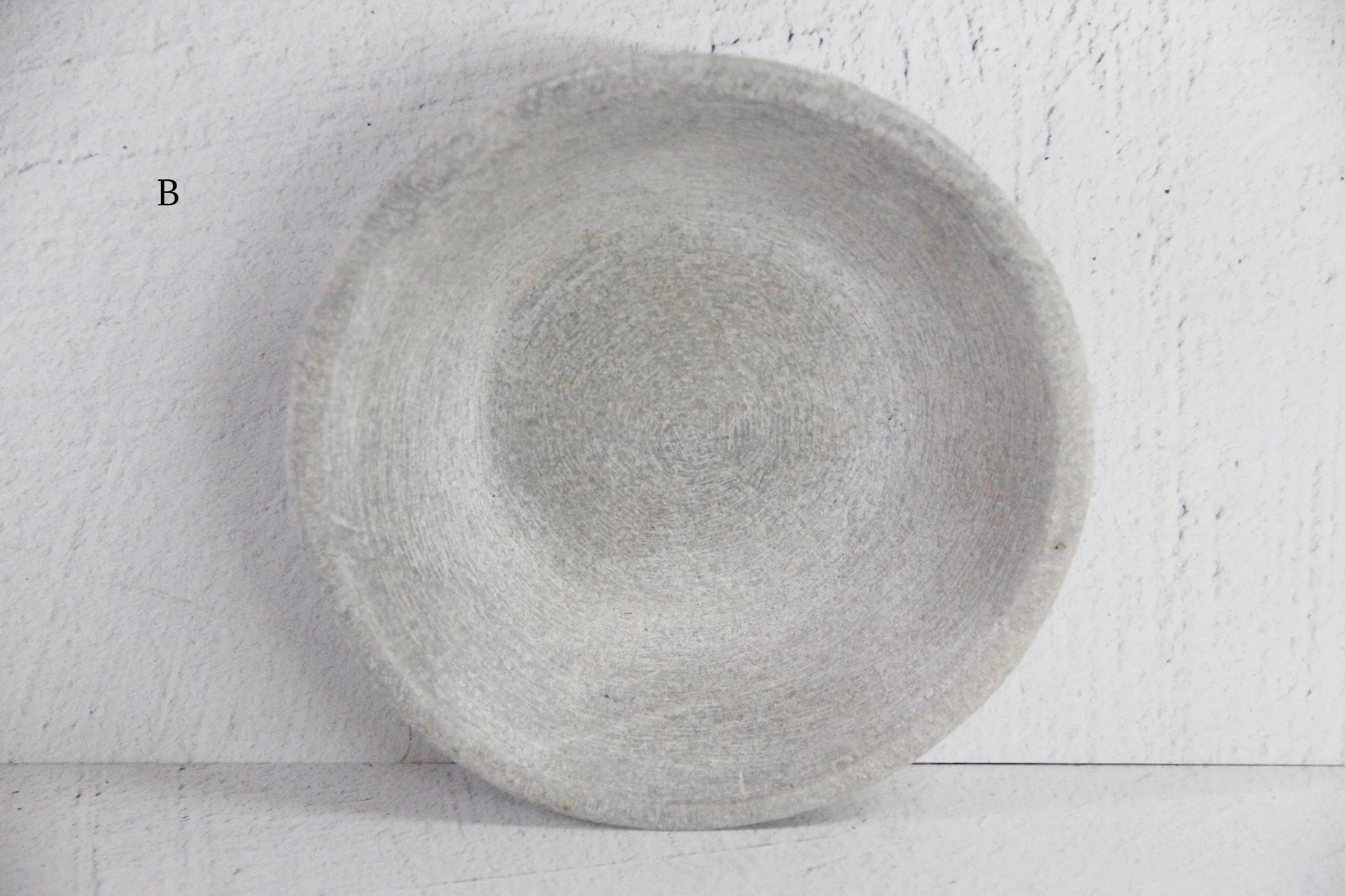 Carved Marble Bowl | Vintage Honed Stone Catchall Dish  Debra Hall Lifestyle