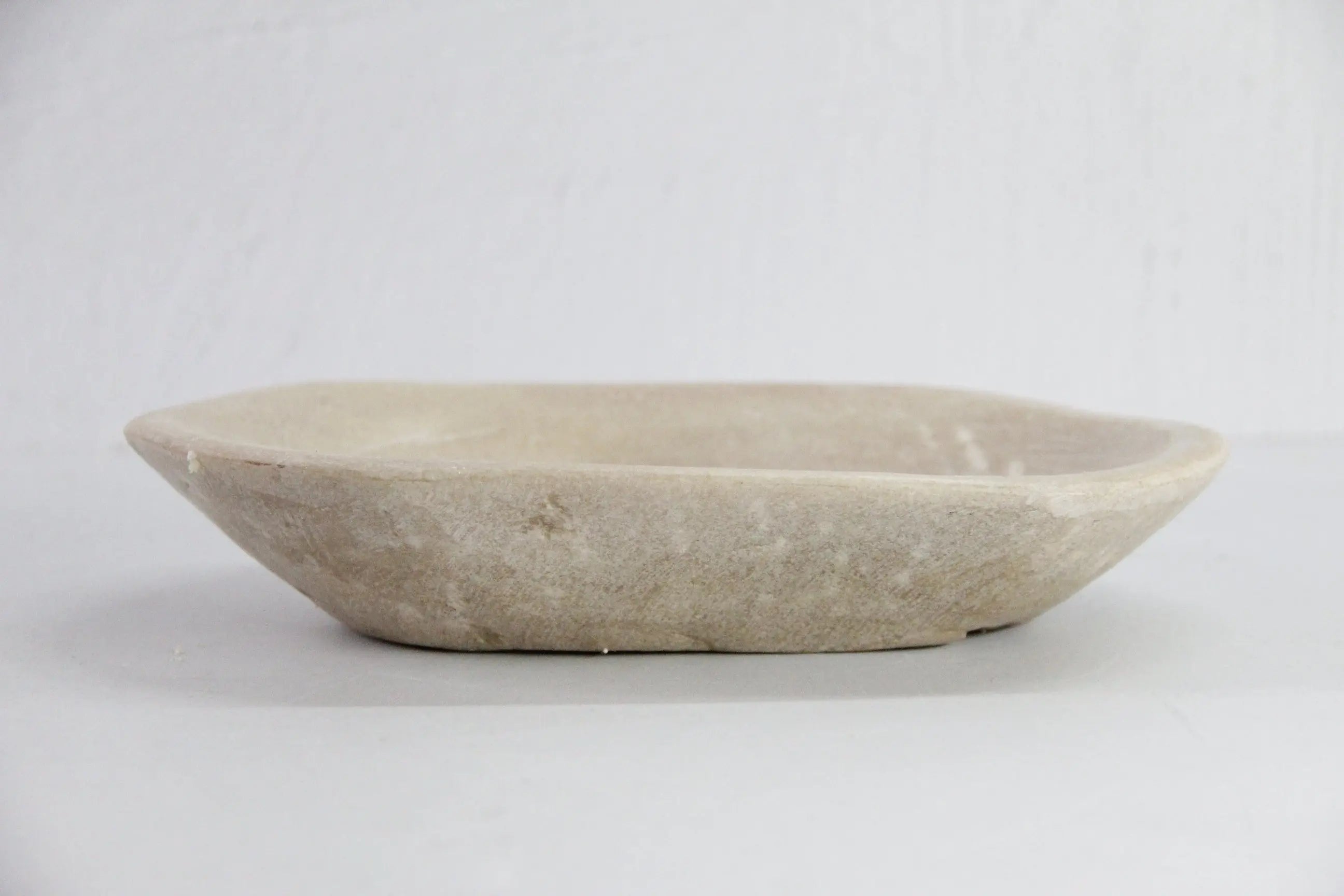 Carved Stone Bowl Kharal | Vintage Hand Carved Plate  Debra Hall Lifestyle