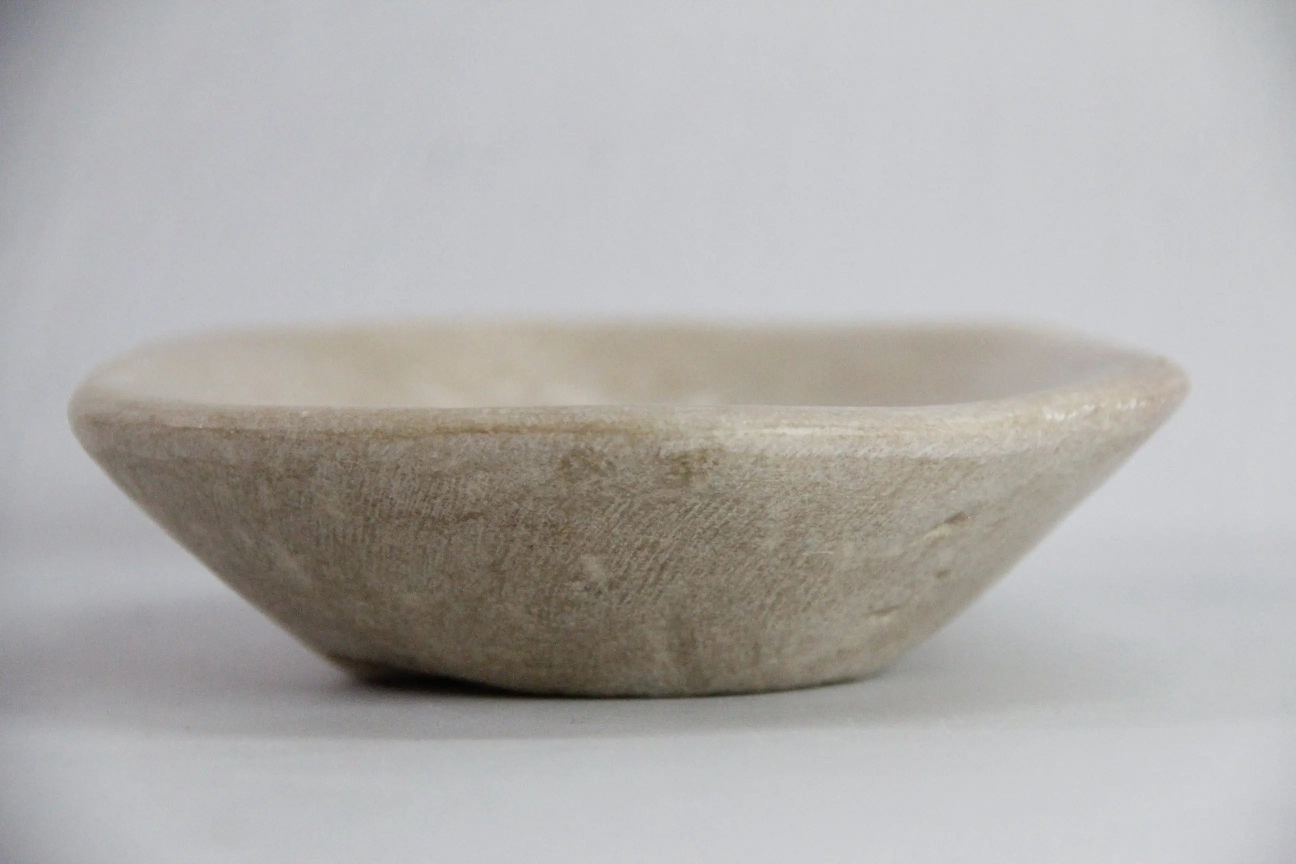 Carved Stone Bowl Kharal | Vintage Hand Carved Plate  Debra Hall Lifestyle
