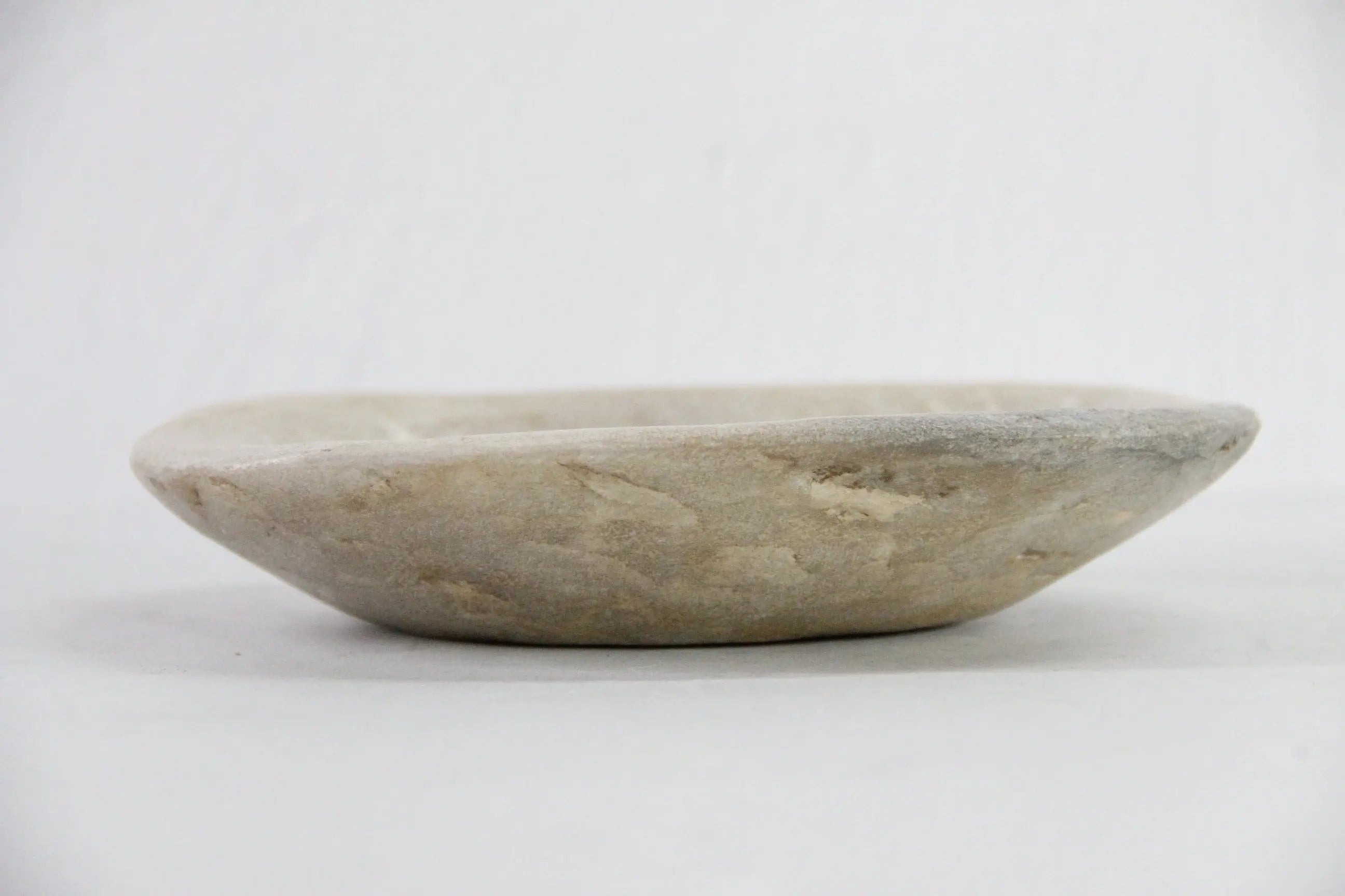 Carved Stone Bowl | Vintage Kharal Hand Carved Plate  Debra Hall Lifestyle