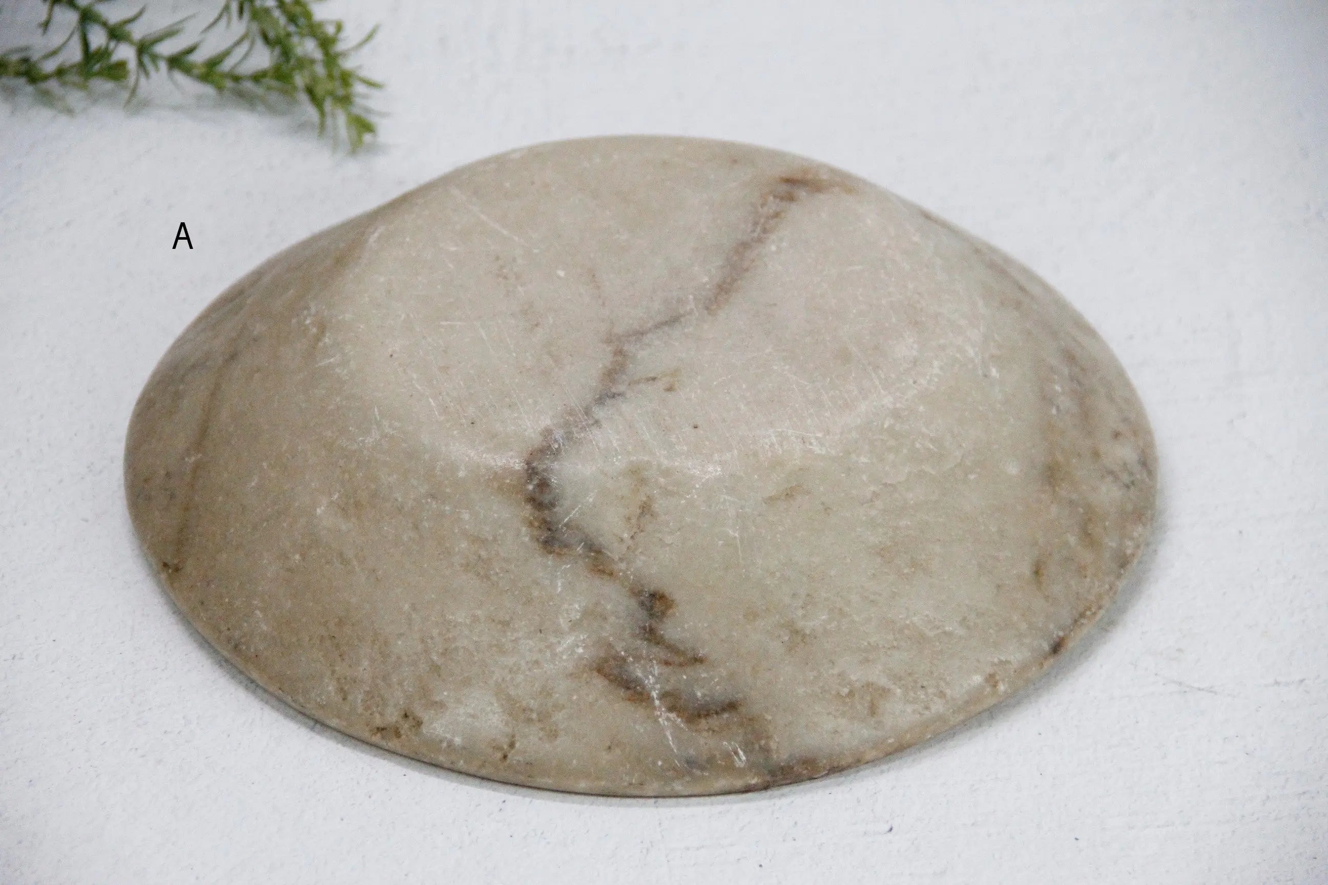 Carved Stone Bowl | Vintage Limestone One-Of-A-Kind  Debra Hall Lifestyle
