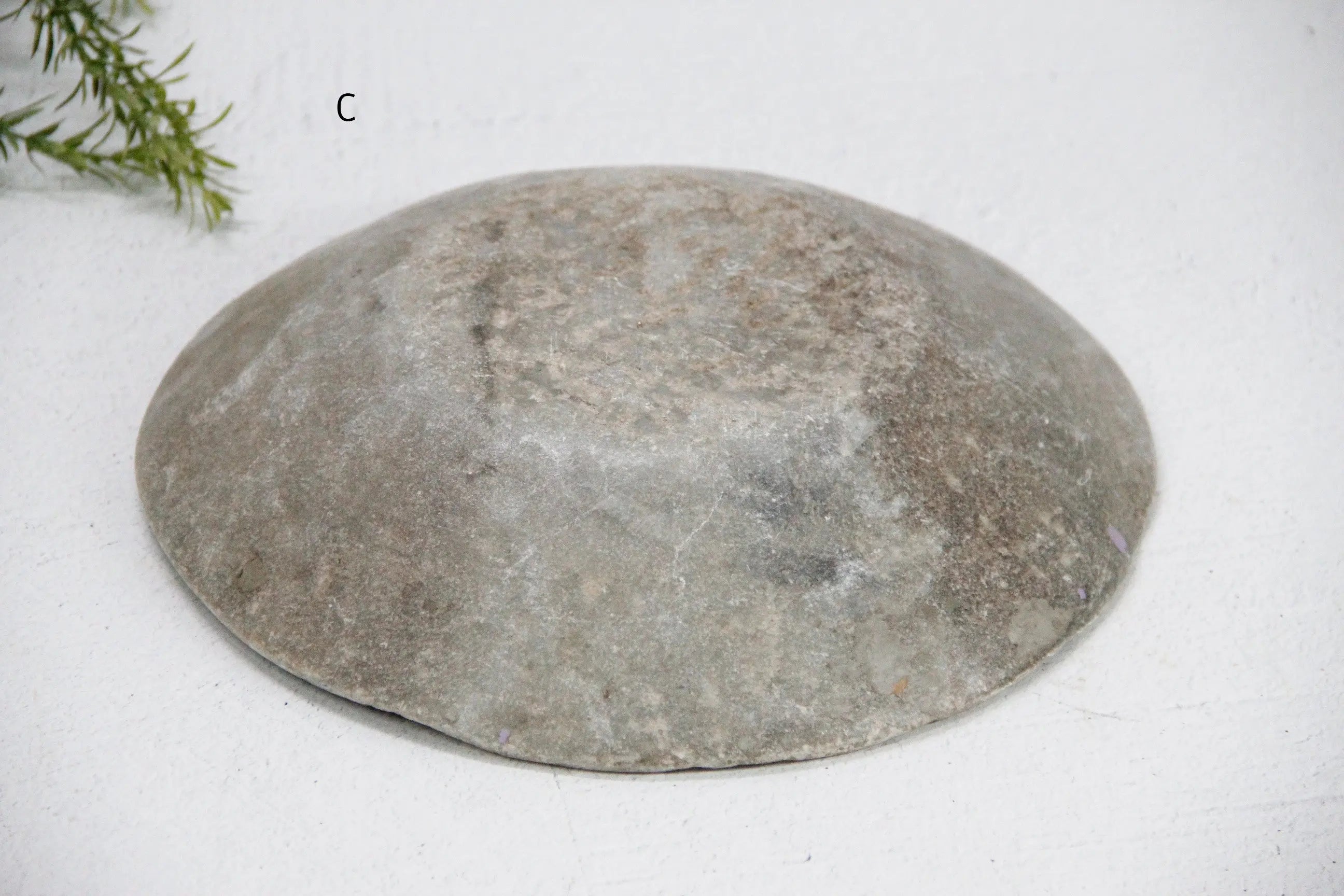 Carved Stone Bowl | Vintage Limestone One-Of-A-Kind  Debra Hall Lifestyle