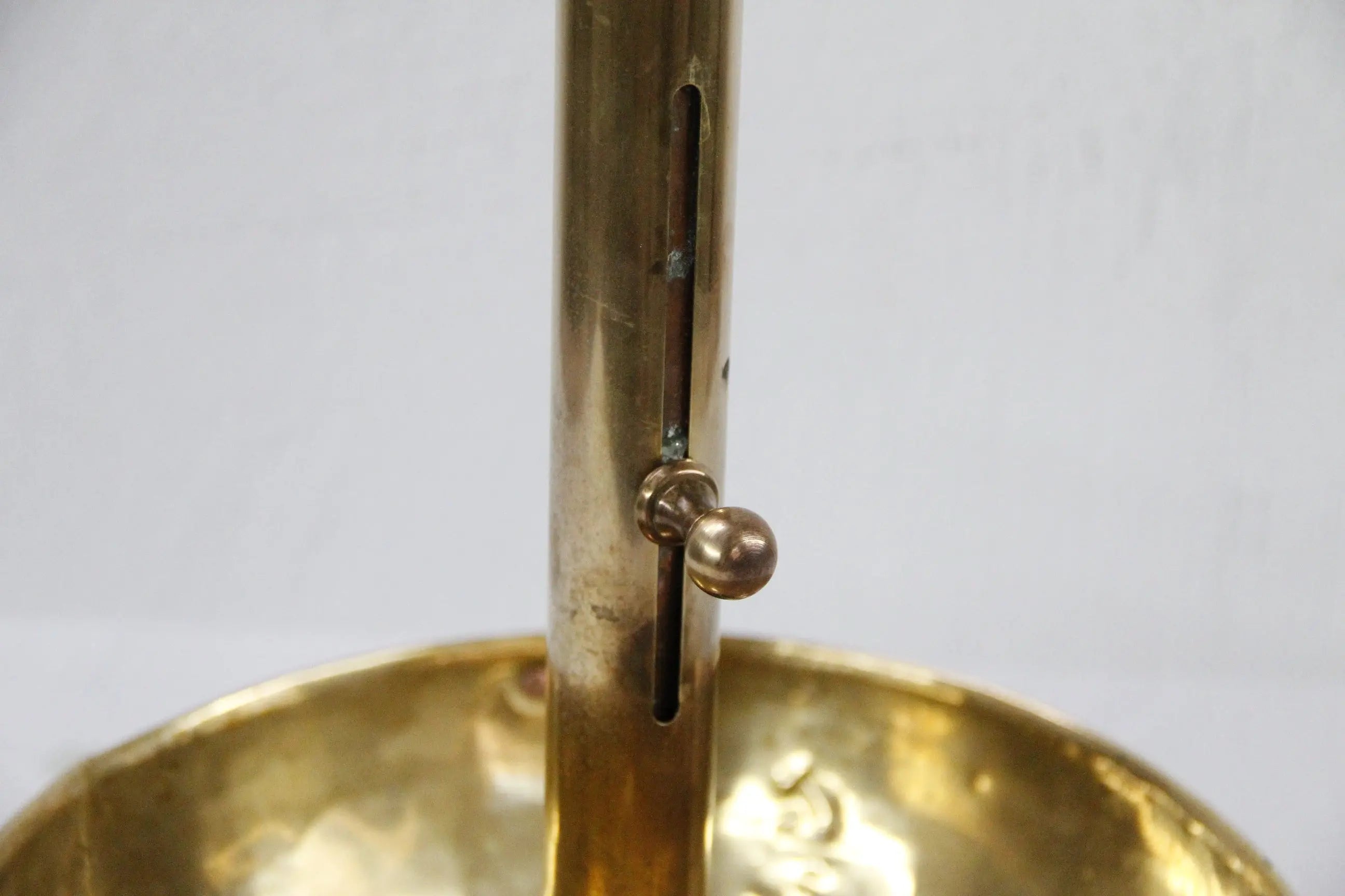 Chamber Candle Holder-Oversize Antique Brass Candlestick  Debra Hall Lifestyle