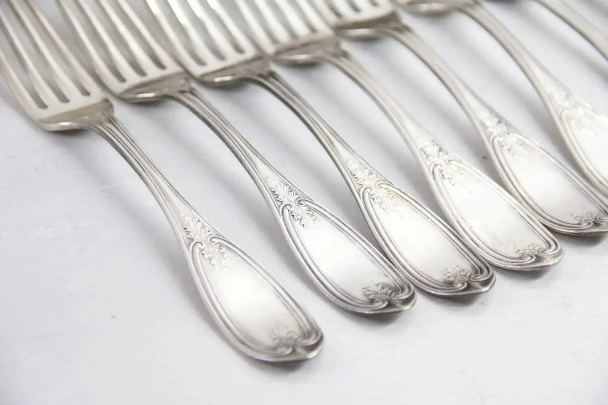 Coin Silver Fork | 19th C. Coin H.M Ordway  Debra Hall Lifestyle
