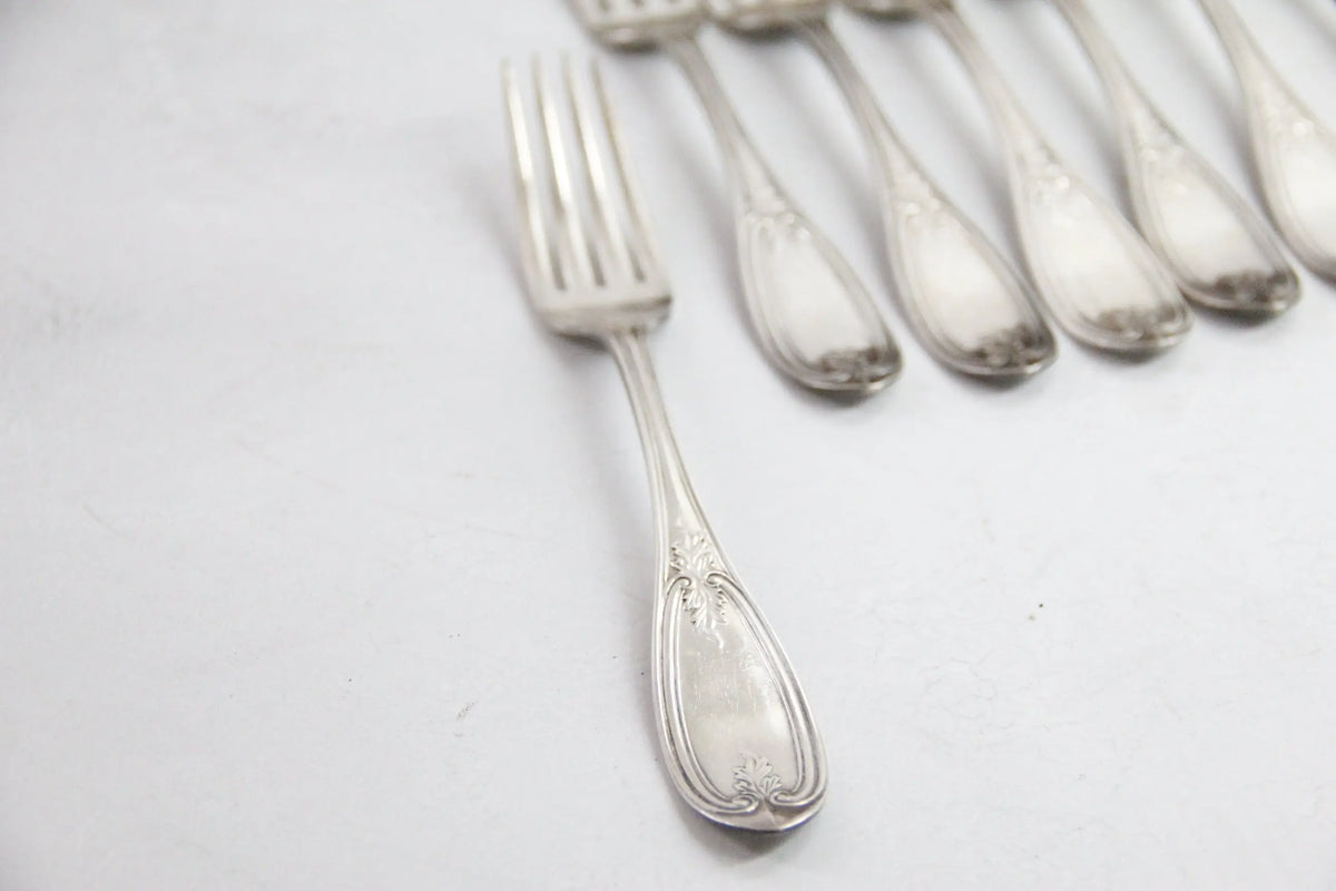 Coin Silver Fork | 19th C. Coin H.M Ordway  Debra Hall Lifestyle