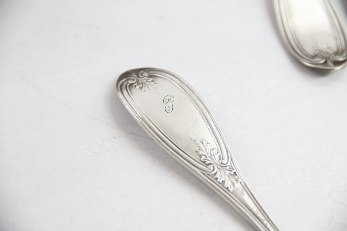 Coin Silver Fork | 19th C. Coin H.M Ordway  Debra Hall Lifestyle