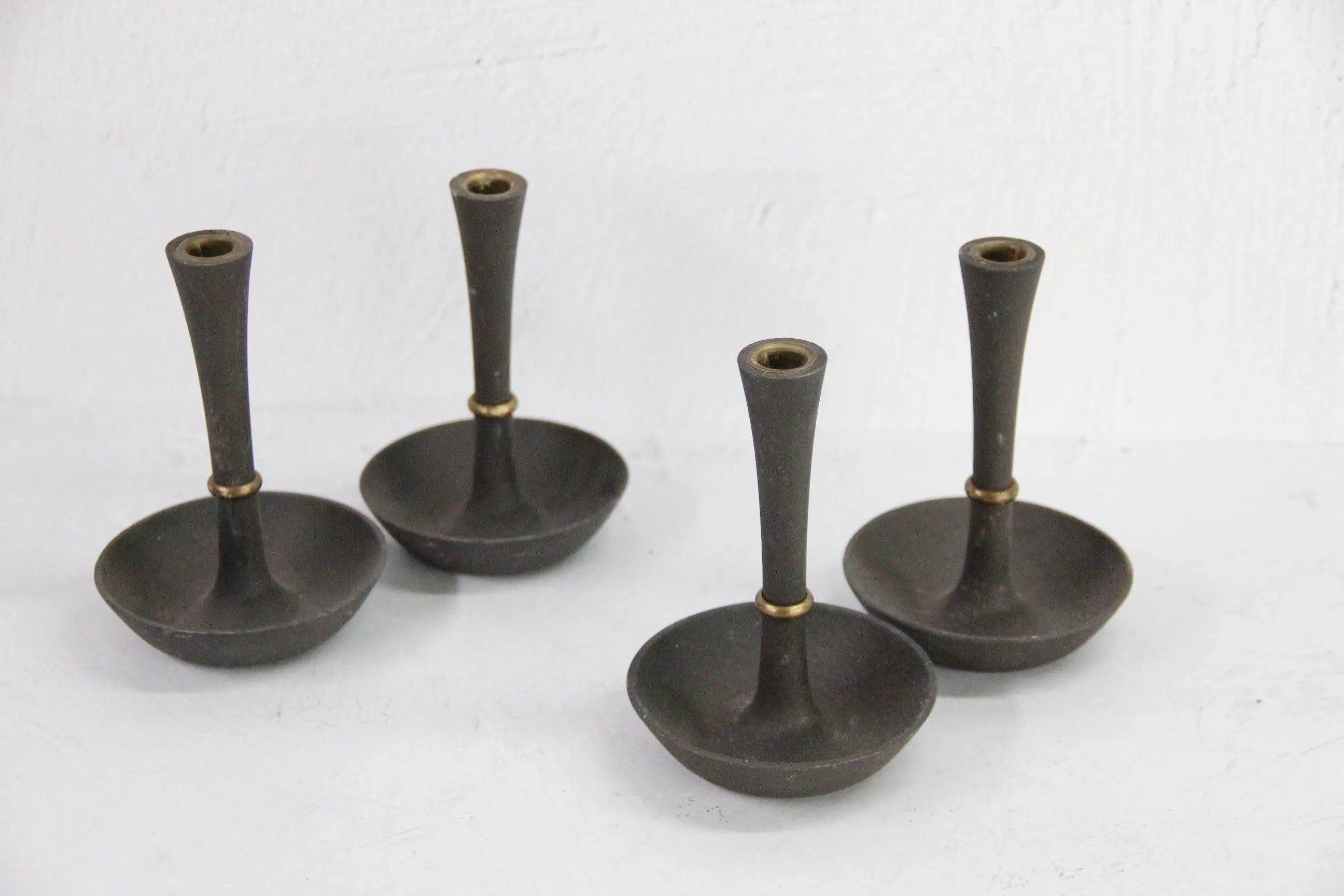 Dansk Candle Holder Pair | Jens Quistgaard Dansk Designs  Debra Hall Lifestyle
