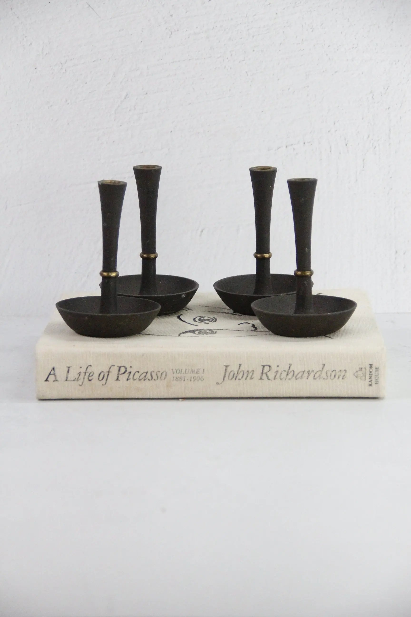 Dansk Candle Holder Pair | Jens Quistgaard Dansk Designs  Debra Hall Lifestyle