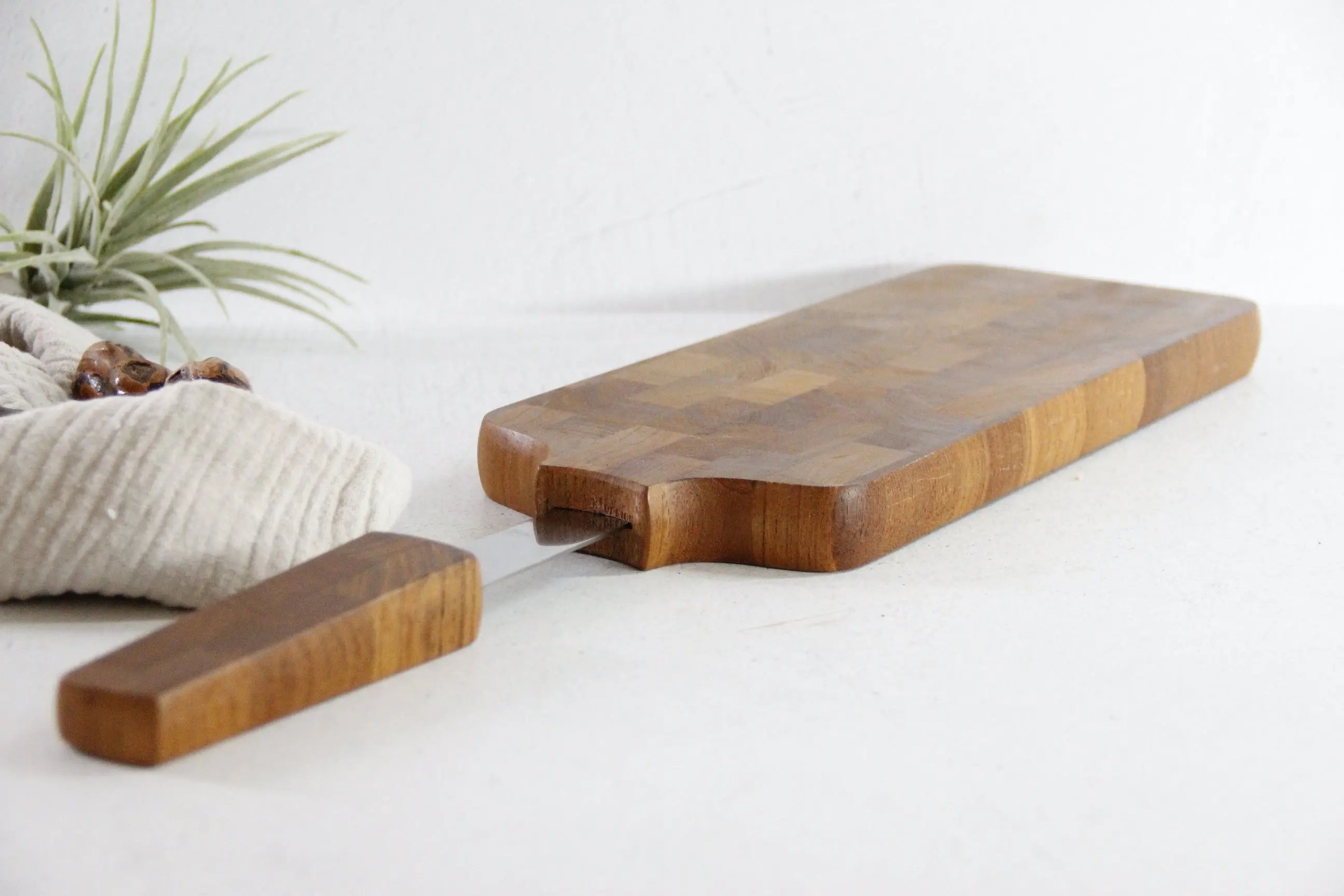 Dansk Cheese Board | Vintage Jens Quistgaard Teak With Knife  Debra Hall Lifestyle