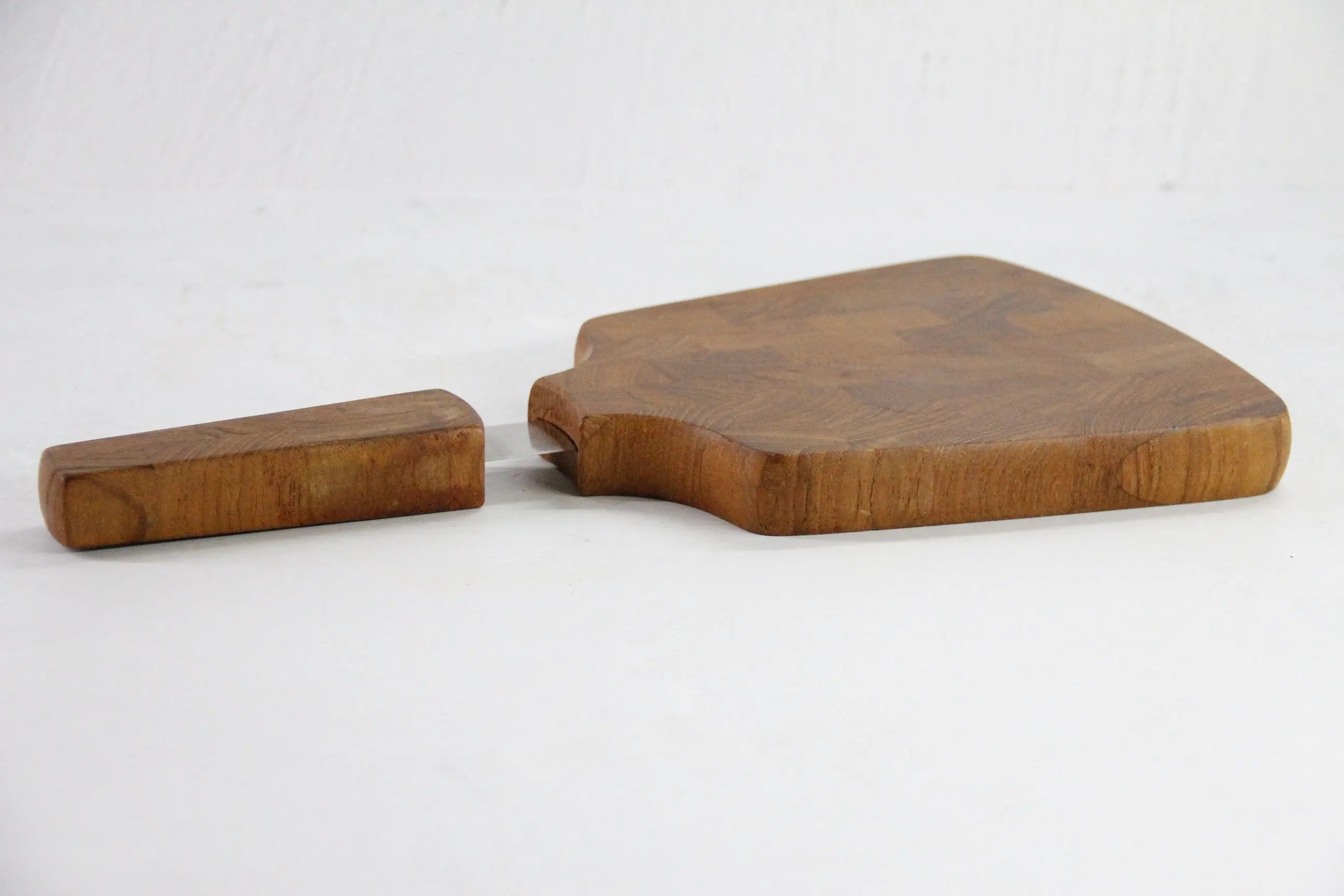 DANSK - DANSK／cutting board＆knife／teak Dansk International Teak Cutting / Cheese Board and Knife by