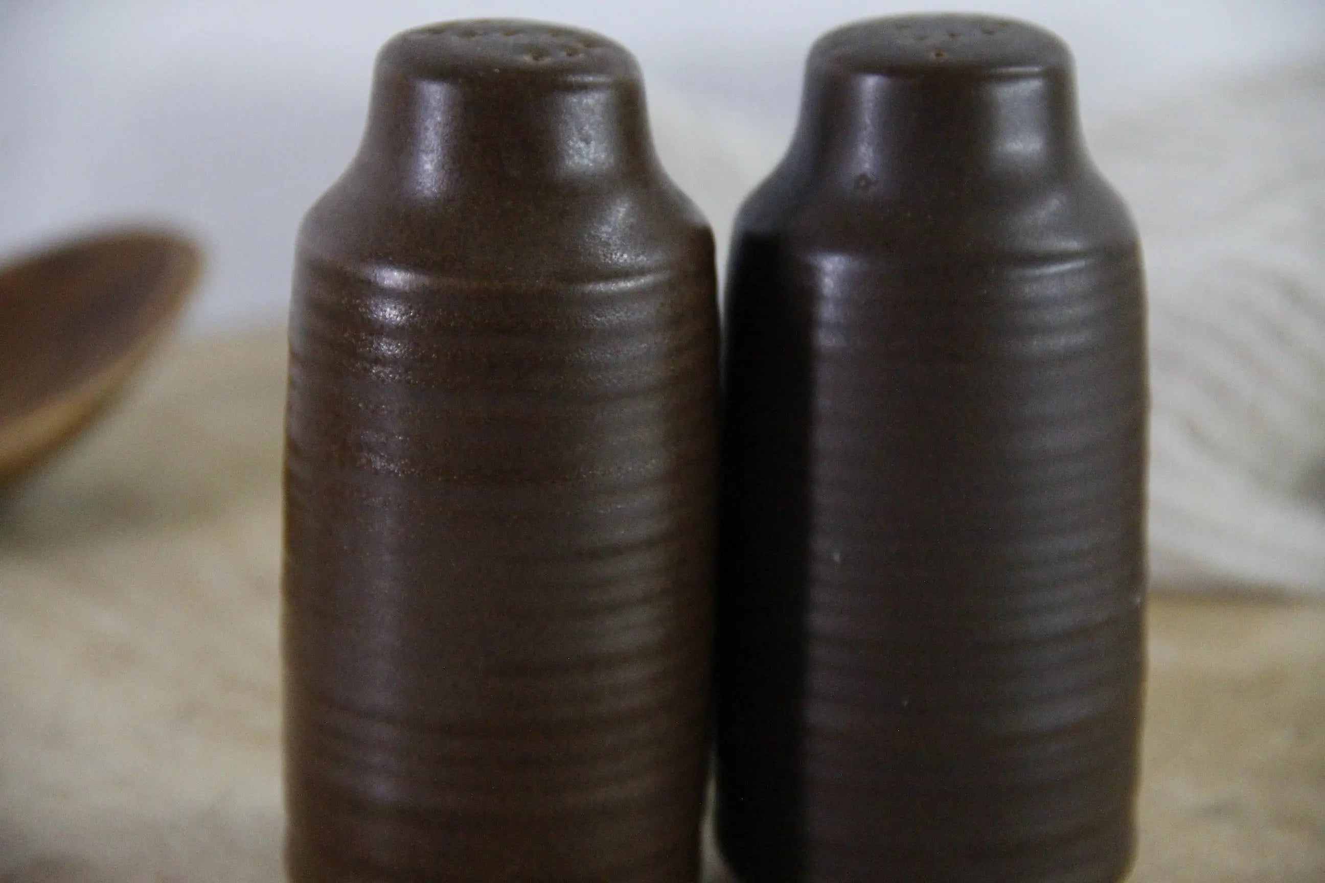 Denby Salt and Pepper Shakers | Midcentury Modern England  Debra Hall Lifestyle