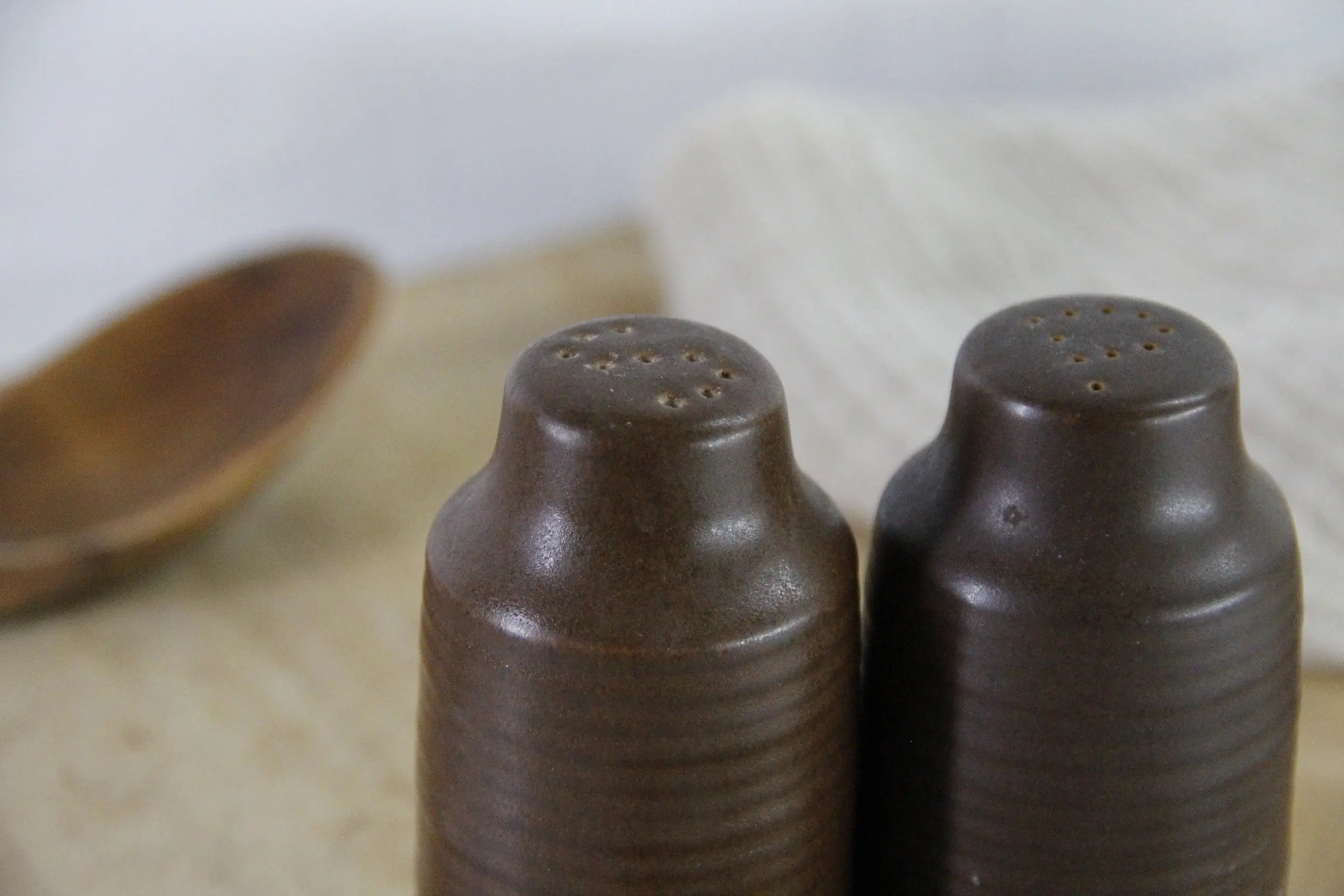 Denby Salt and Pepper Shakers | Midcentury Modern England  Debra Hall Lifestyle